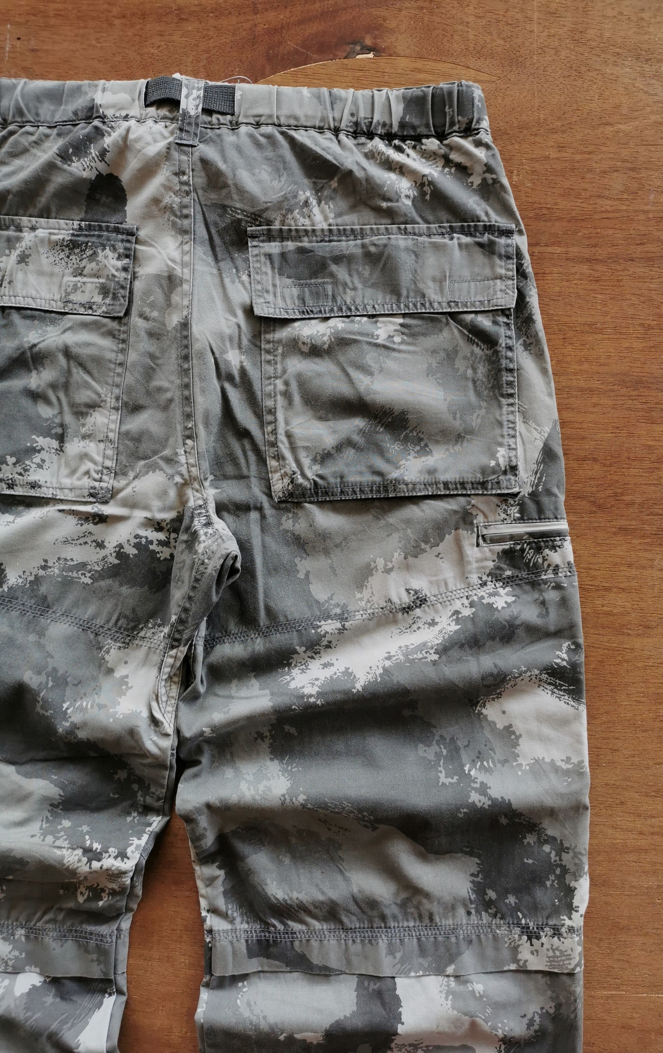 Japanese Brand Ratonlaveur Grey Camo Cargo PANTS MULTIPOCKET Size US 34 / EU 50 - 8 Thumbnail