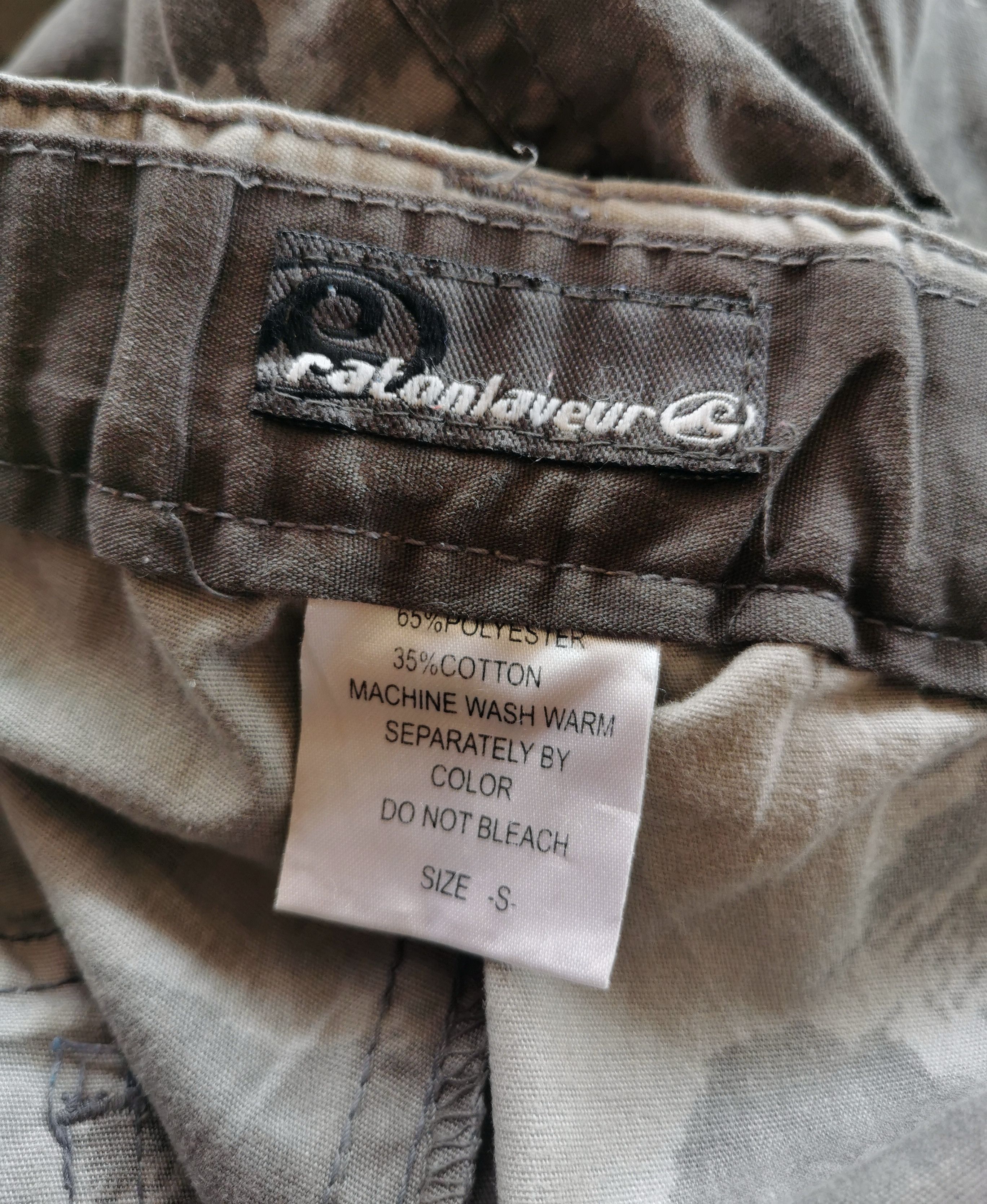 Japanese Brand Ratonlaveur Grey Camo Cargo PANTS MULTIPOCKET Size US 34 / EU 50 - 3 Thumbnail