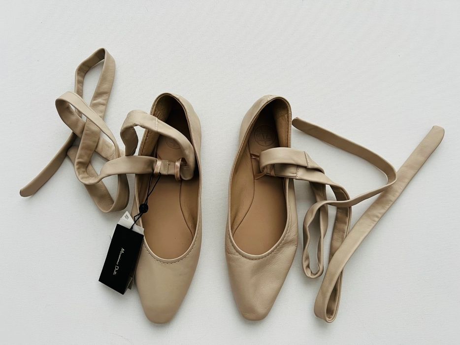 massimo-dutti-massimo-dutti-ecru-ballerina-lace-up-flats-shoes-7-5