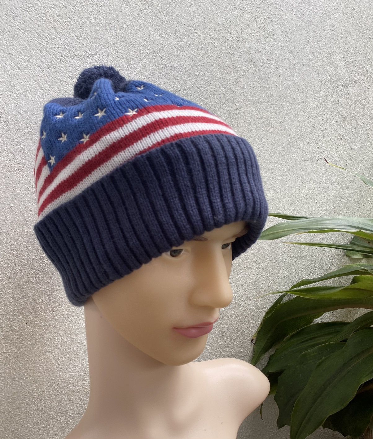 Japanese Brand USA FLAG BEANIE / SNOW CAP Size ONE SIZE - 4 Thumbnail