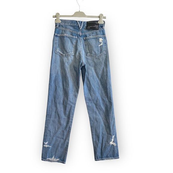 Veronica Beard NWT Veronica Beard Blake Straight jeans with Destory, 25 Size 25" / US 0 / IT 36 - 2 Thumbnail