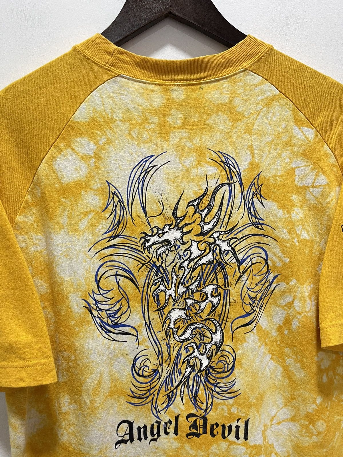 Dragonfly × Japanese Brand × Vintage JAPANESE ANGEL DEVIL DRAGONFLY BIG LOGO TYE DYE TSHIRT Size US L / EU 52-54 / 3 - 2 Thumbnail