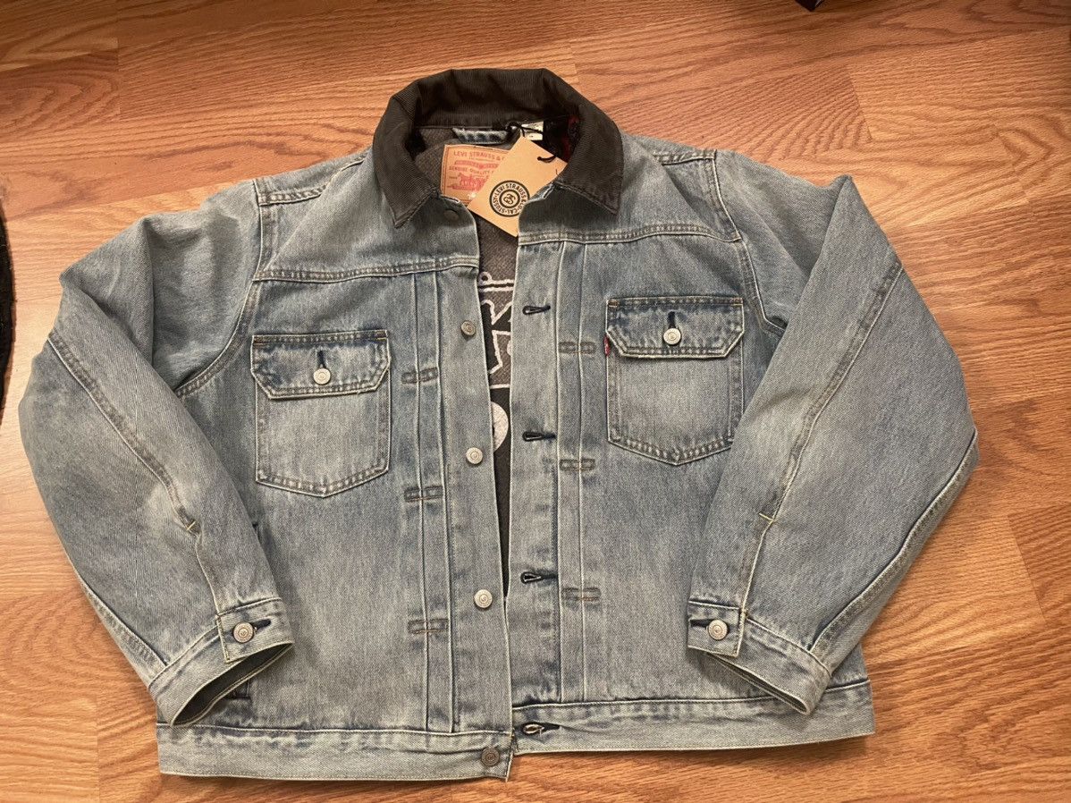 stussy × levi's embossed trucker jacket Stussy-x-Levi_s-Embossed-