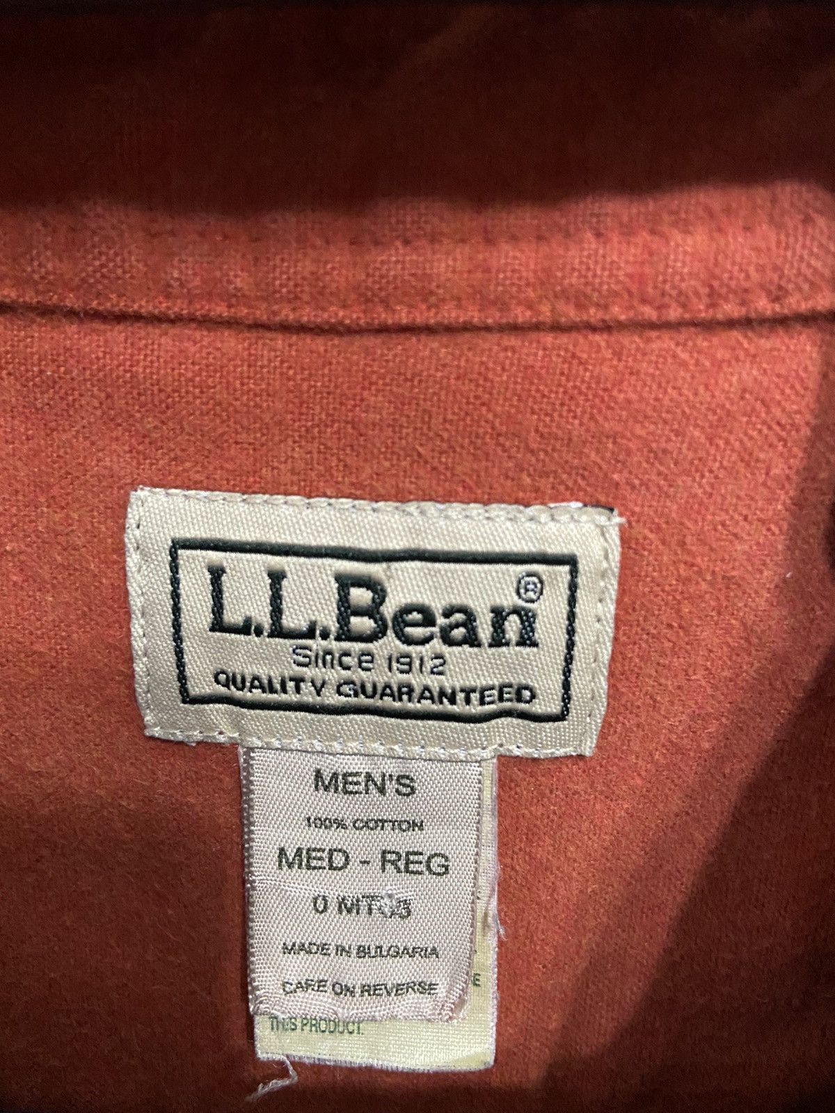 Flannel Vintage LL Bean Flannel double pocket plain design Size US M / EU 48-50 / 2 - 3 Thumbnail