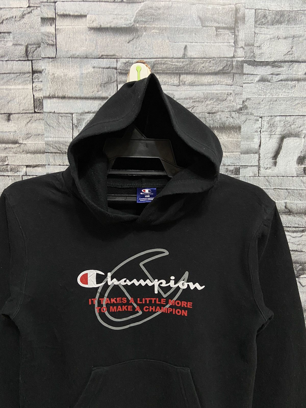 Champion Vintage Champion hoodie big logo size 150 fit XS Size US XS / EU 42 / 0 - 3 Thumbnail