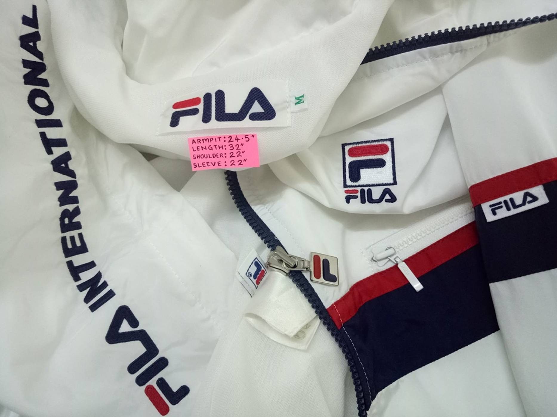 Fila 🔥Fila International Zip Up Windbreaker Jacket Rare Size US M / EU 48-50 / 2 - 10 Thumbnail