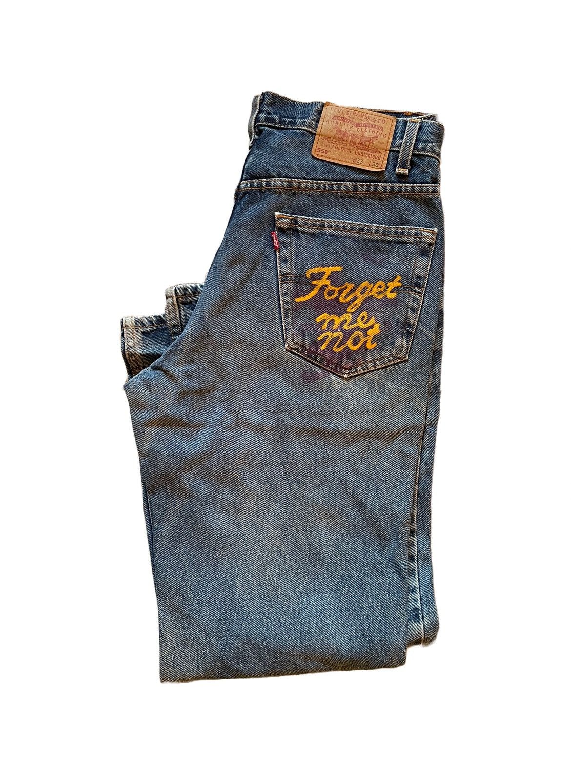 Levi's Levis 550TM classic vintage mens Denim hard cotton Size US 33 - 1 Thumbnail