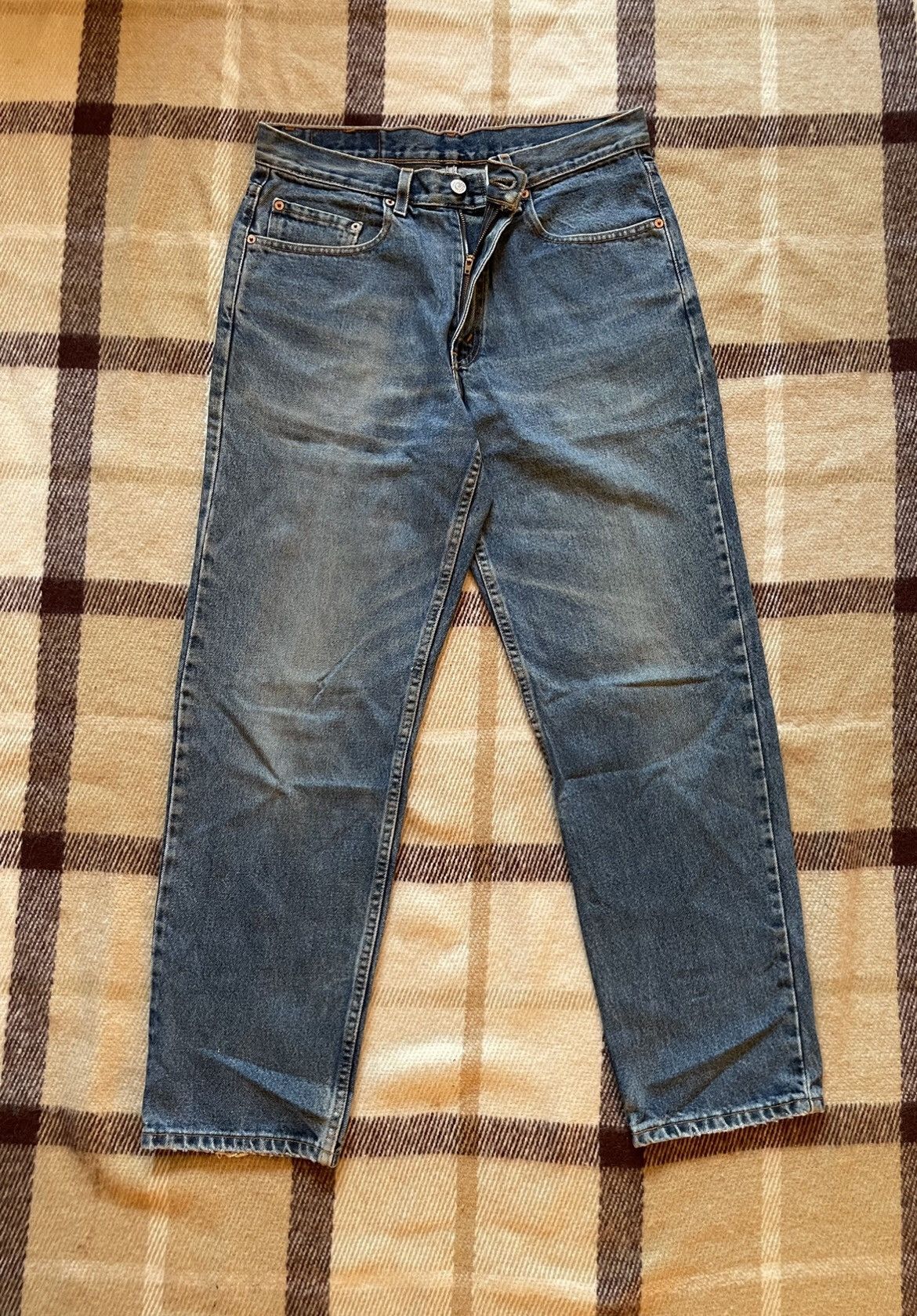 Levi's Levis 550TM classic vintage mens Denim hard cotton Size US 33 - 2 Thumbnail