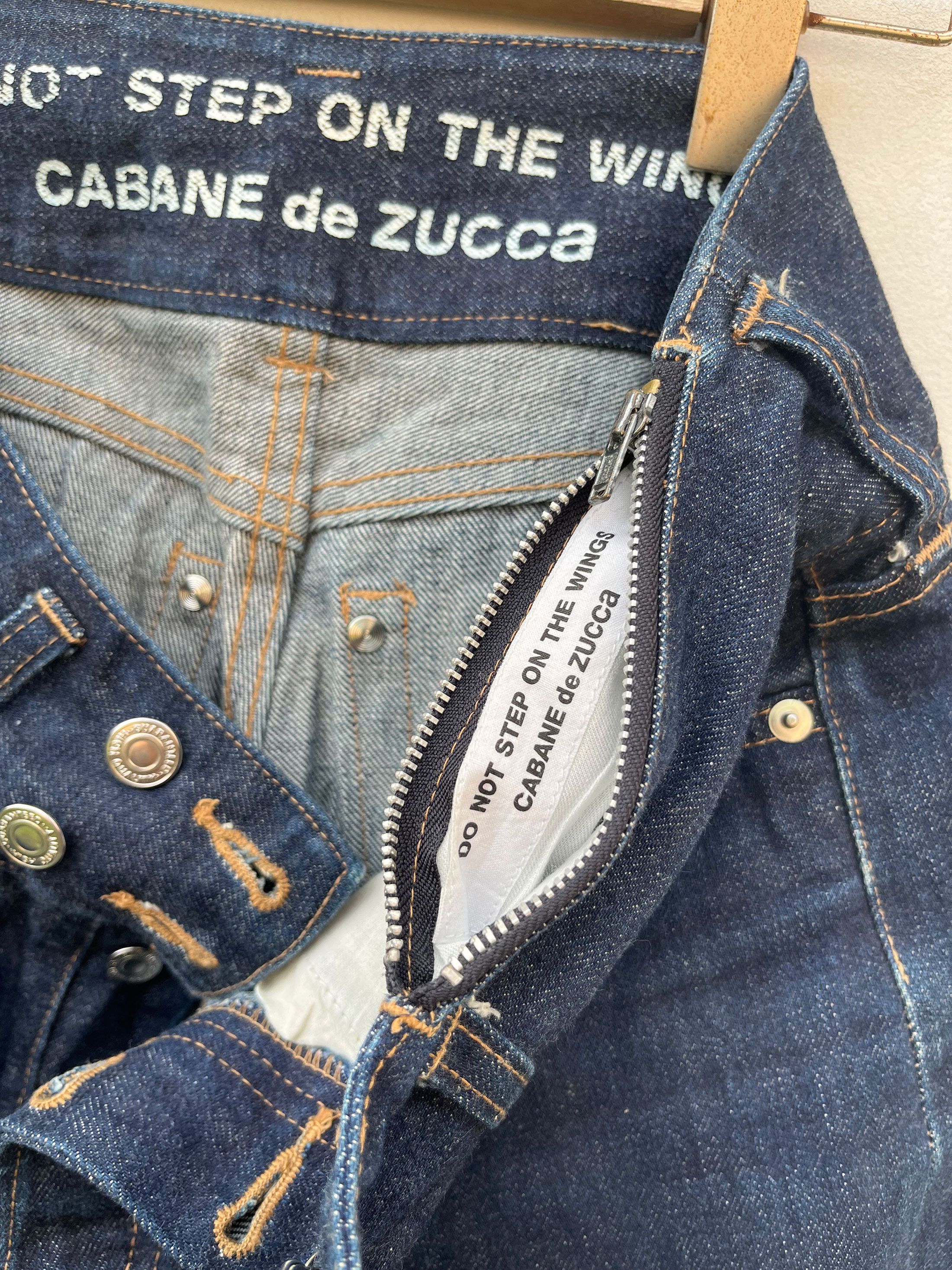 CABANE de ZUCCa × Designer × Japanese Brand Cabane De Zucca Cropped Art Craft Jeans Selvedge Size US 30 / EU 46 - 8 Thumbnail