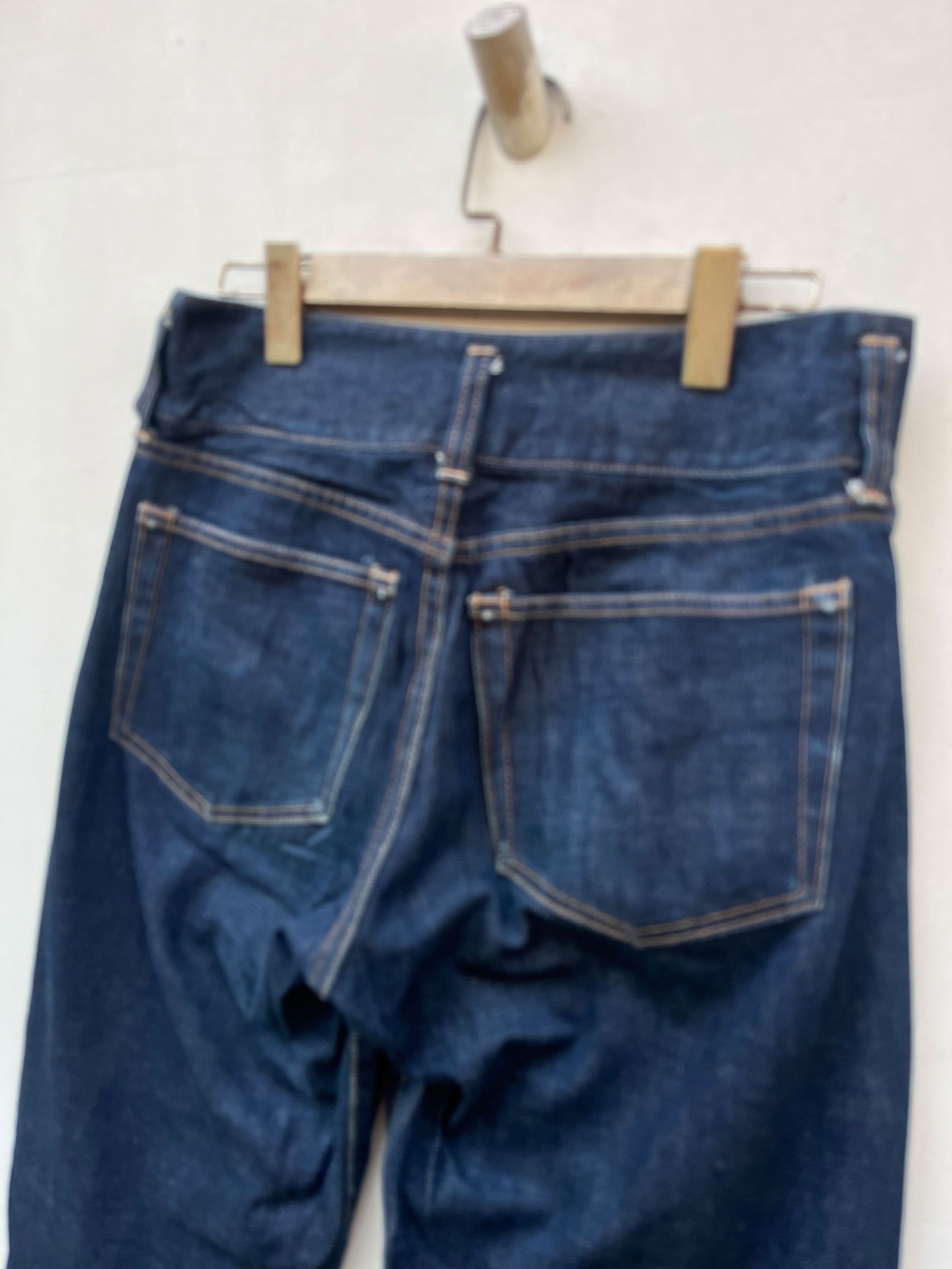 CABANE de ZUCCa × Designer × Japanese Brand Cabane De Zucca Cropped Art Craft Jeans Selvedge Size US 30 / EU 46 - 4 Thumbnail