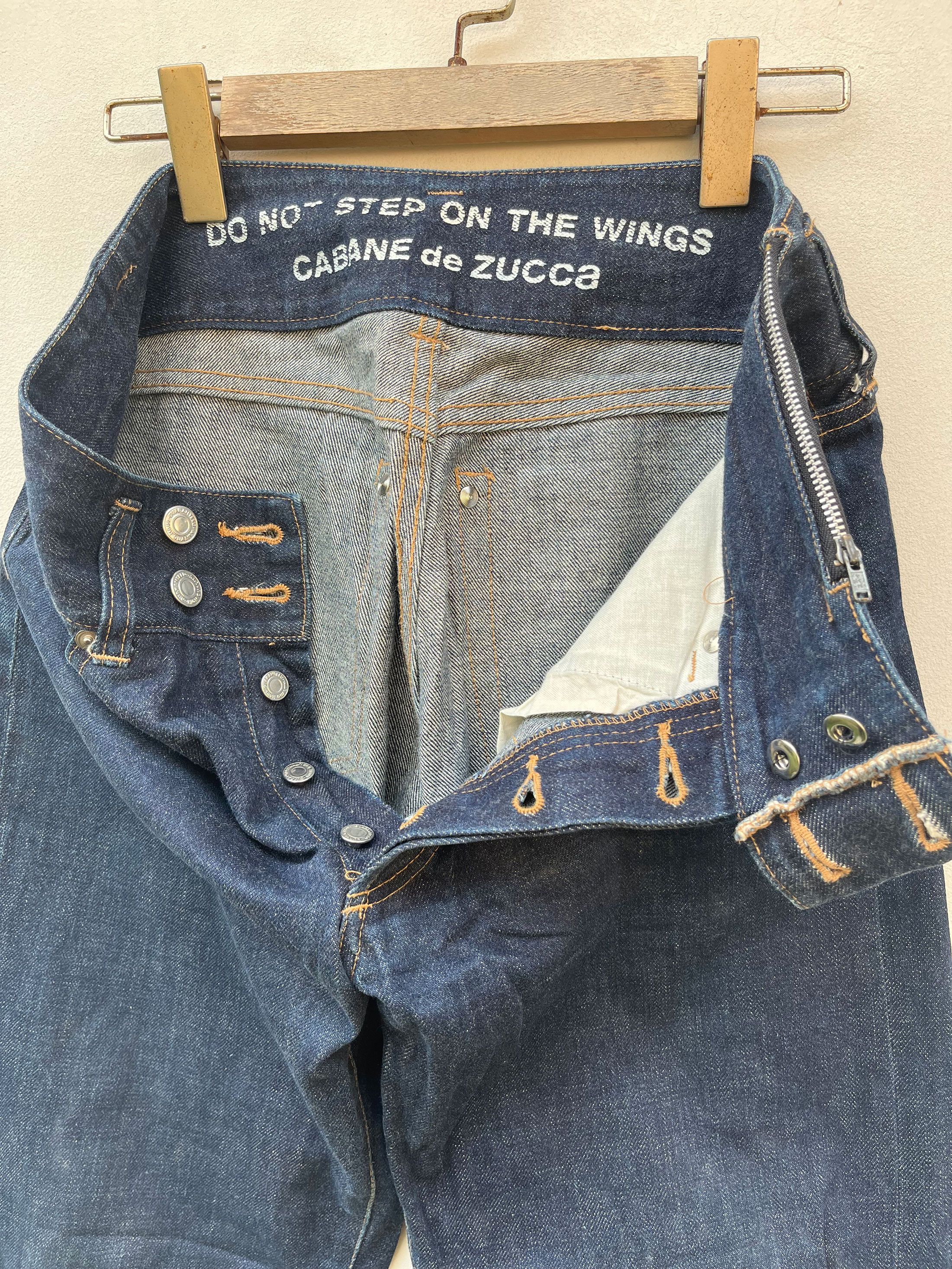 CABANE de ZUCCa × Designer × Japanese Brand Cabane De Zucca Cropped Art Craft Jeans Selvedge Size US 30 / EU 46 - 5 Thumbnail