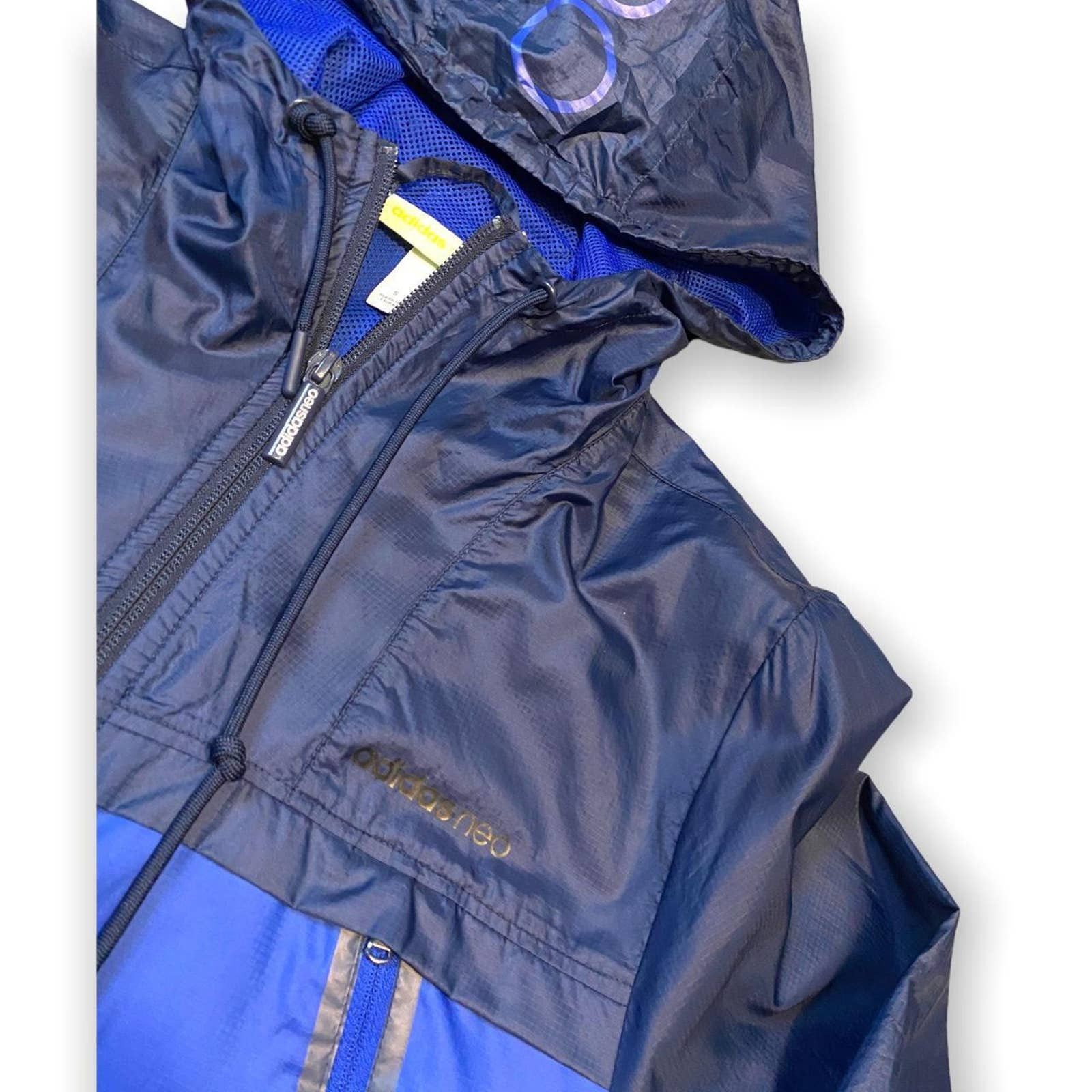 Adidas Adidas NEO Windbreaker Lightweight Running Track Jacket Size S / US 4 / IT 40 - 4 Thumbnail