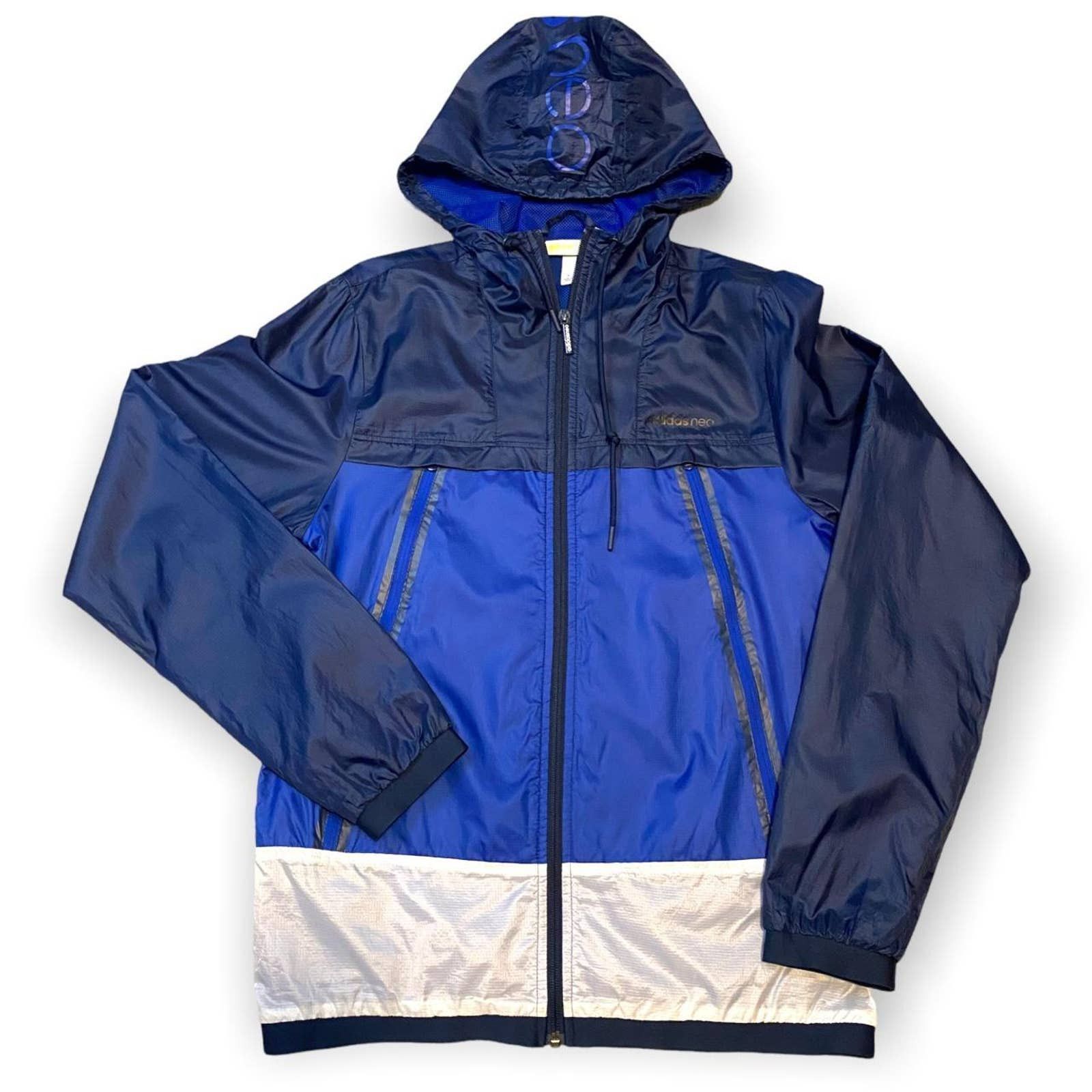 Adidas Adidas NEO Windbreaker Lightweight Running Track Jacket Size S / US 4 / IT 40 - 1 Thumbnail