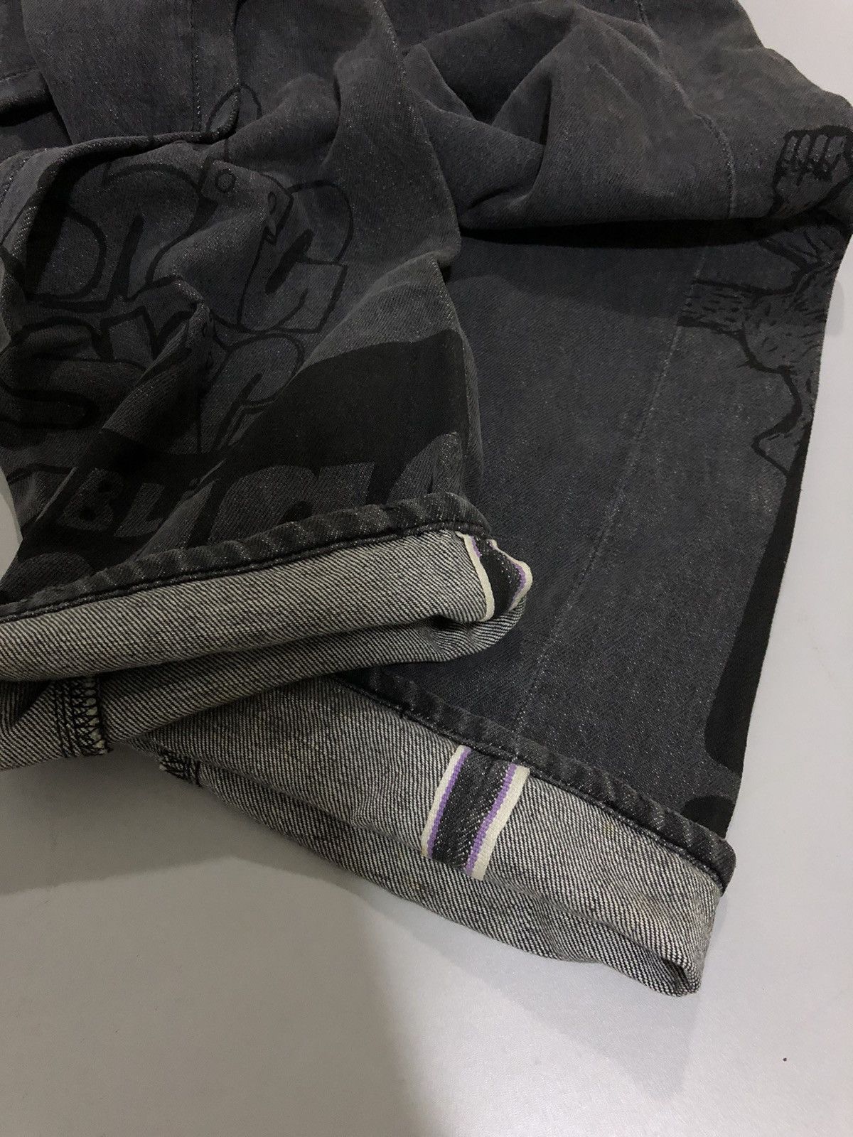 Neighborhood 🇯🇵 2002 NEIGHBOURHOOD x PUBLIC IMAGE LTD SELVEDGE DENIM Size US 31 - 11 Thumbnail