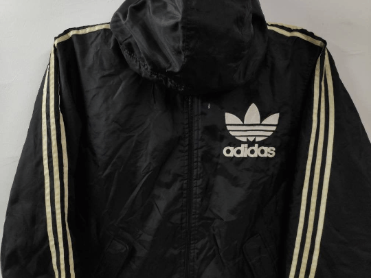 Adidas Vintage 90s Adidas Jacket Trefoil Big Logo Down Jacket Size US L / EU 52-54 / 3 - 4 Thumbnail