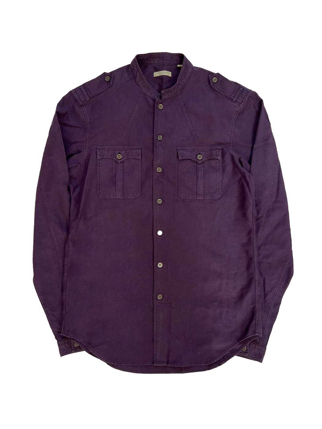 ⚡️QUICK SALE⚡️Burberry Brit Purple Shirt with Mao Collar