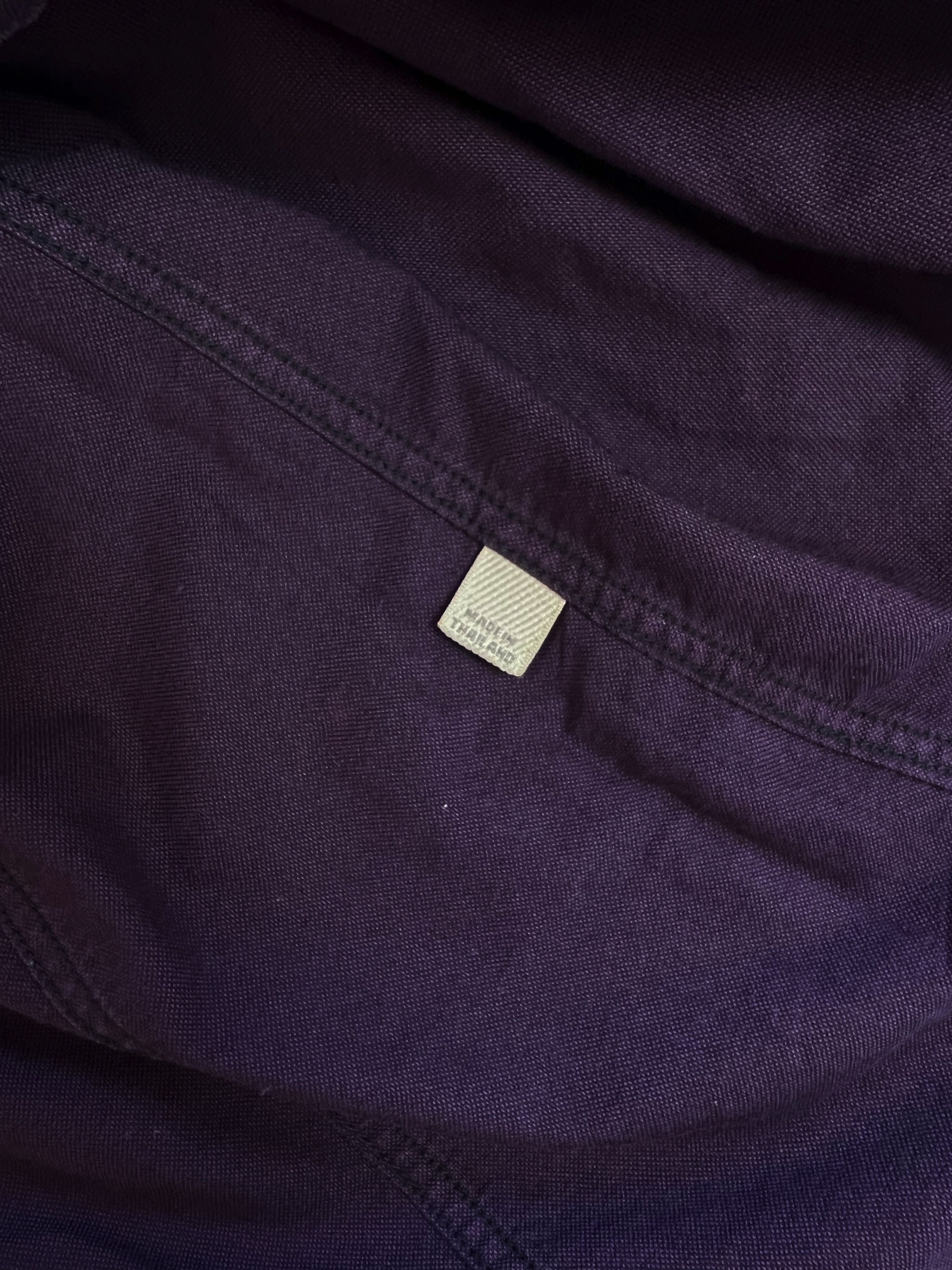 Burberry ⚡️QUICK SALE⚡️Burberry Brit Purple Shirt with Mao Collar Size US S / EU 44-46 / 1 - 5 Thumbnail