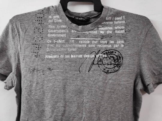 Neil Barrett Neil Barret Striped T-shirt Size US M / EU 48-50 / 2 - 2 Thumbnail