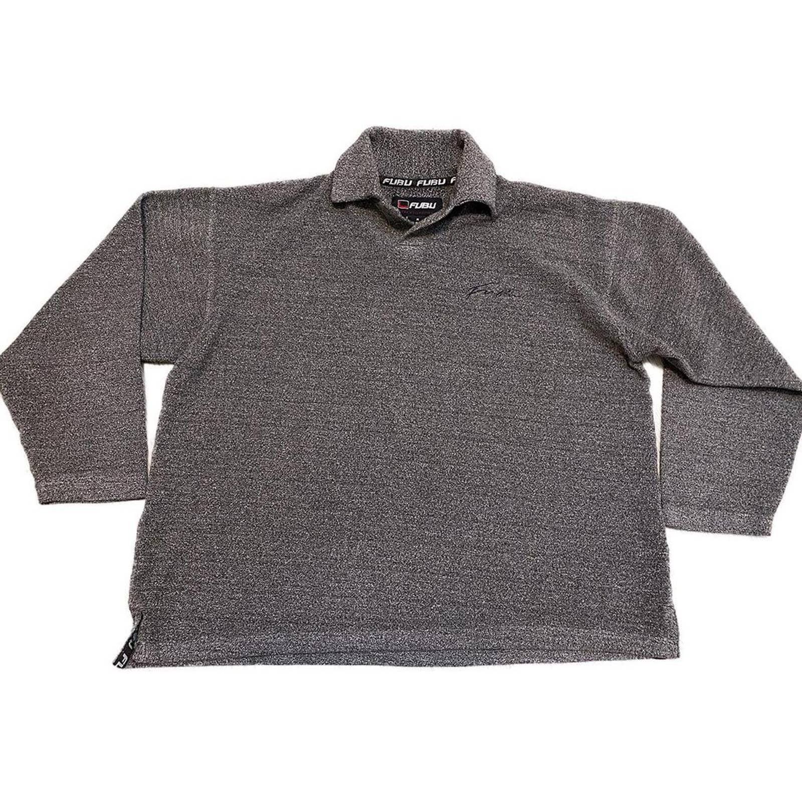 Fubu FUBU Vintage Fleece Collared Long Sleeve Streetwear Sweater Size US S / EU 44-46 / 1 - 1 Thumbnail