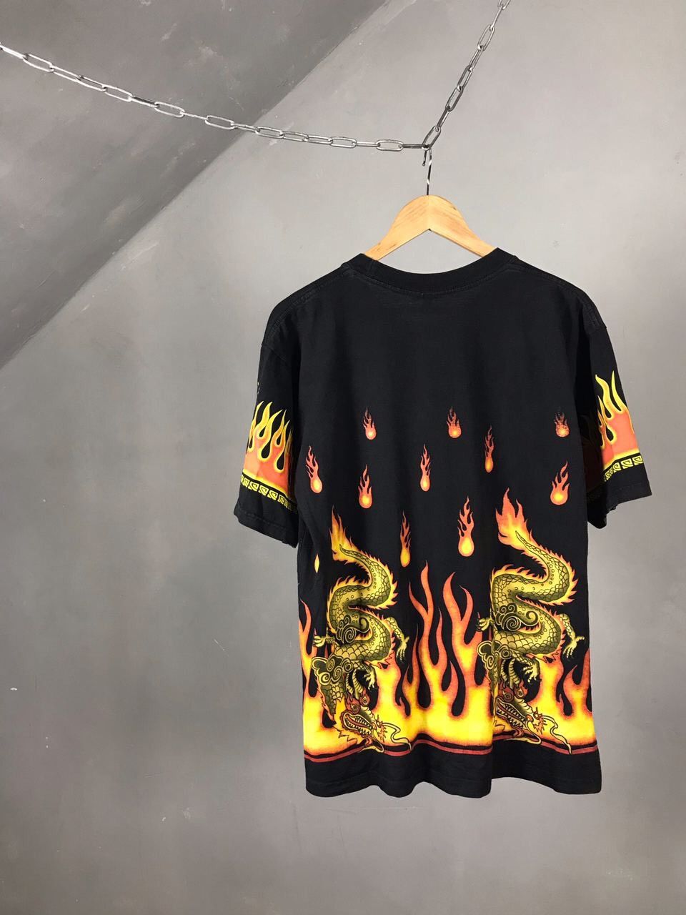 Other × Vintage Vintage Rock Dragon Fire Tee Size US L / EU 52-54 / 3 - 11 Thumbnail