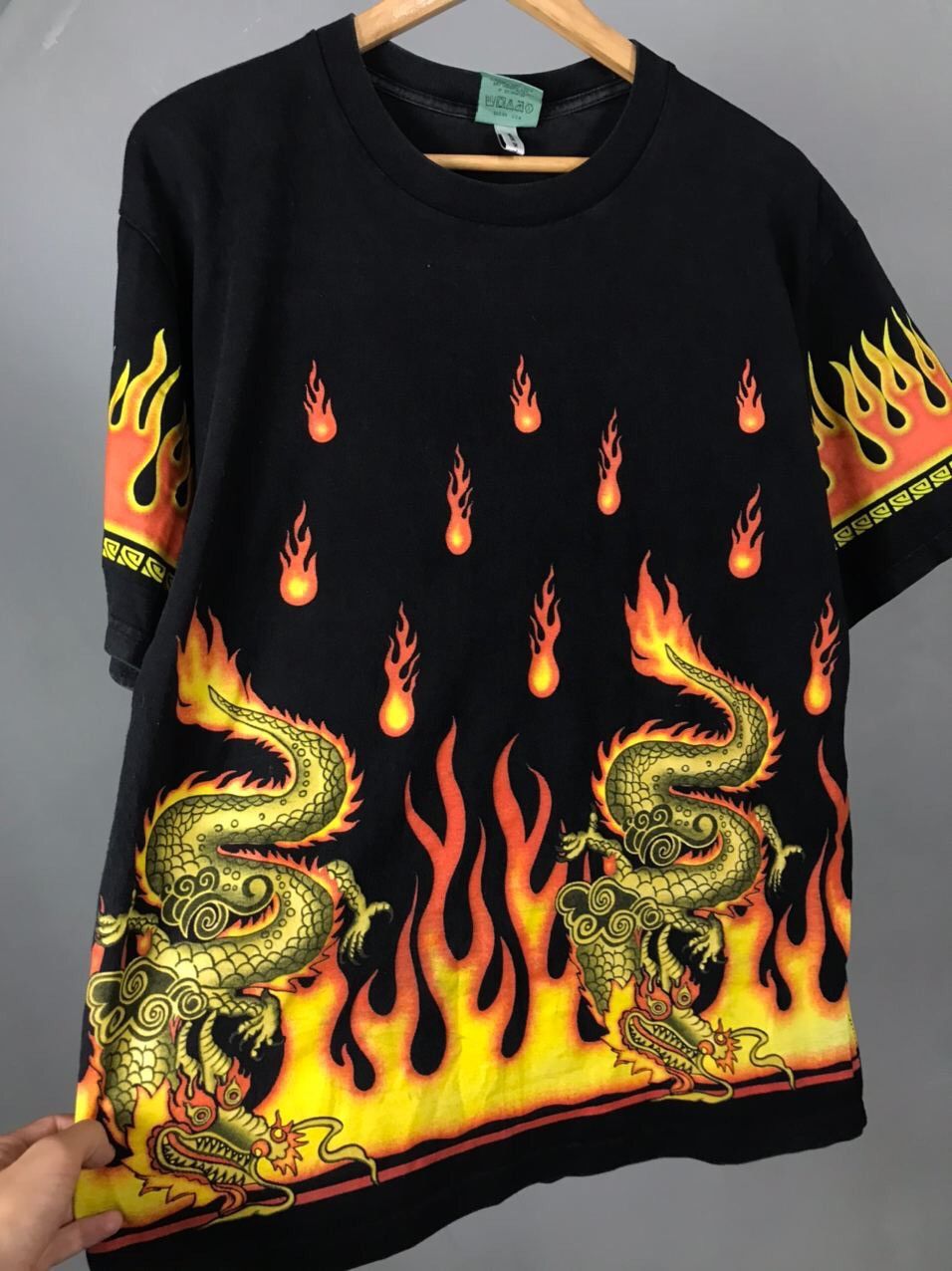 Other × Vintage Vintage Rock Dragon Fire Tee Size US L / EU 52-54 / 3 - 9 Thumbnail