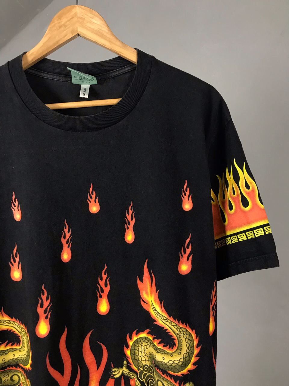 Other × Vintage Vintage Rock Dragon Fire Tee Size US L / EU 52-54 / 3 - 2 Thumbnail