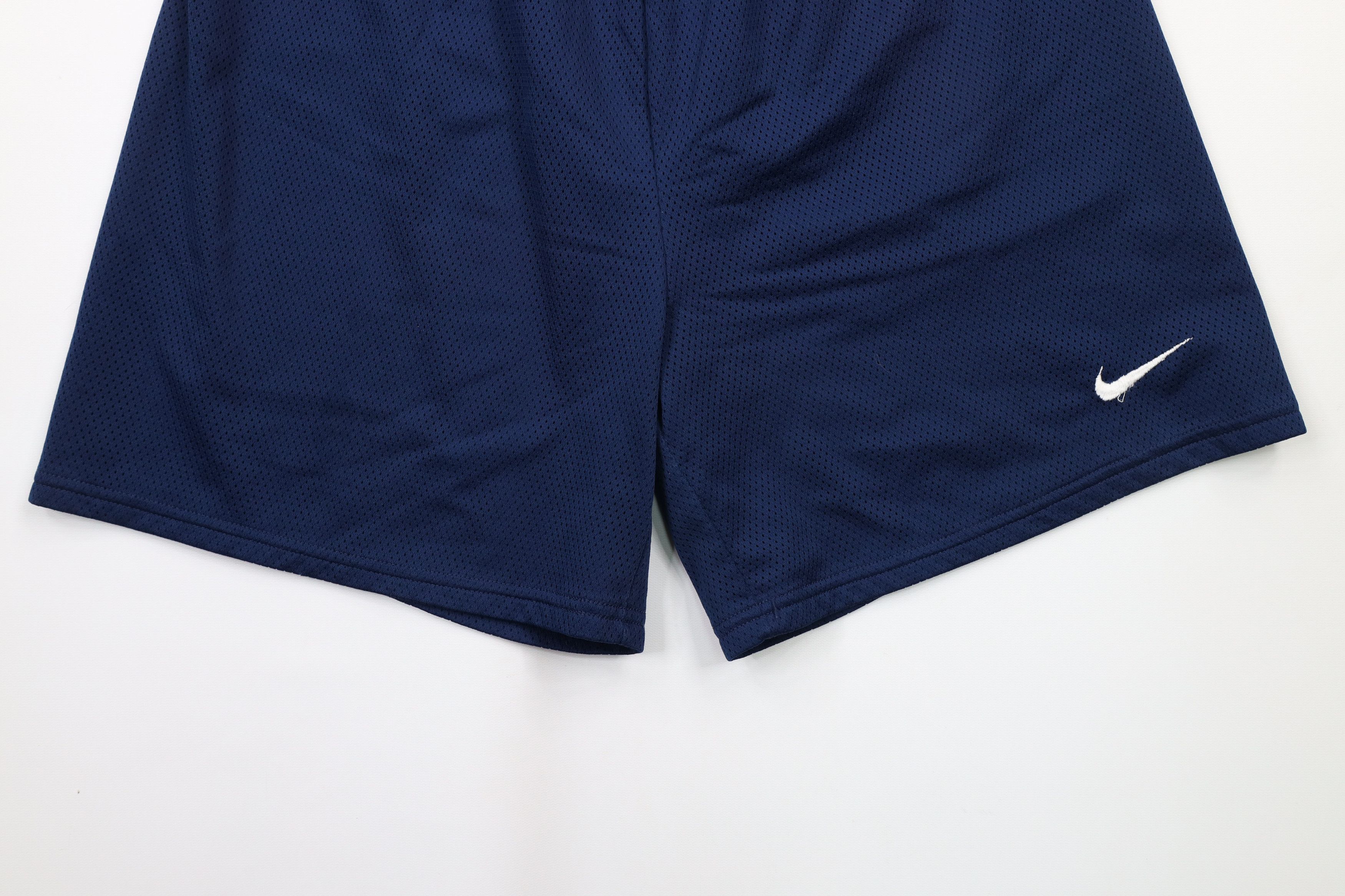 Nike × Vintage Vintage 90s Nike Travis Scott Mini Swoosh Knee Mesh Shorts Size US 32 / EU 48 - 3 Thumbnail