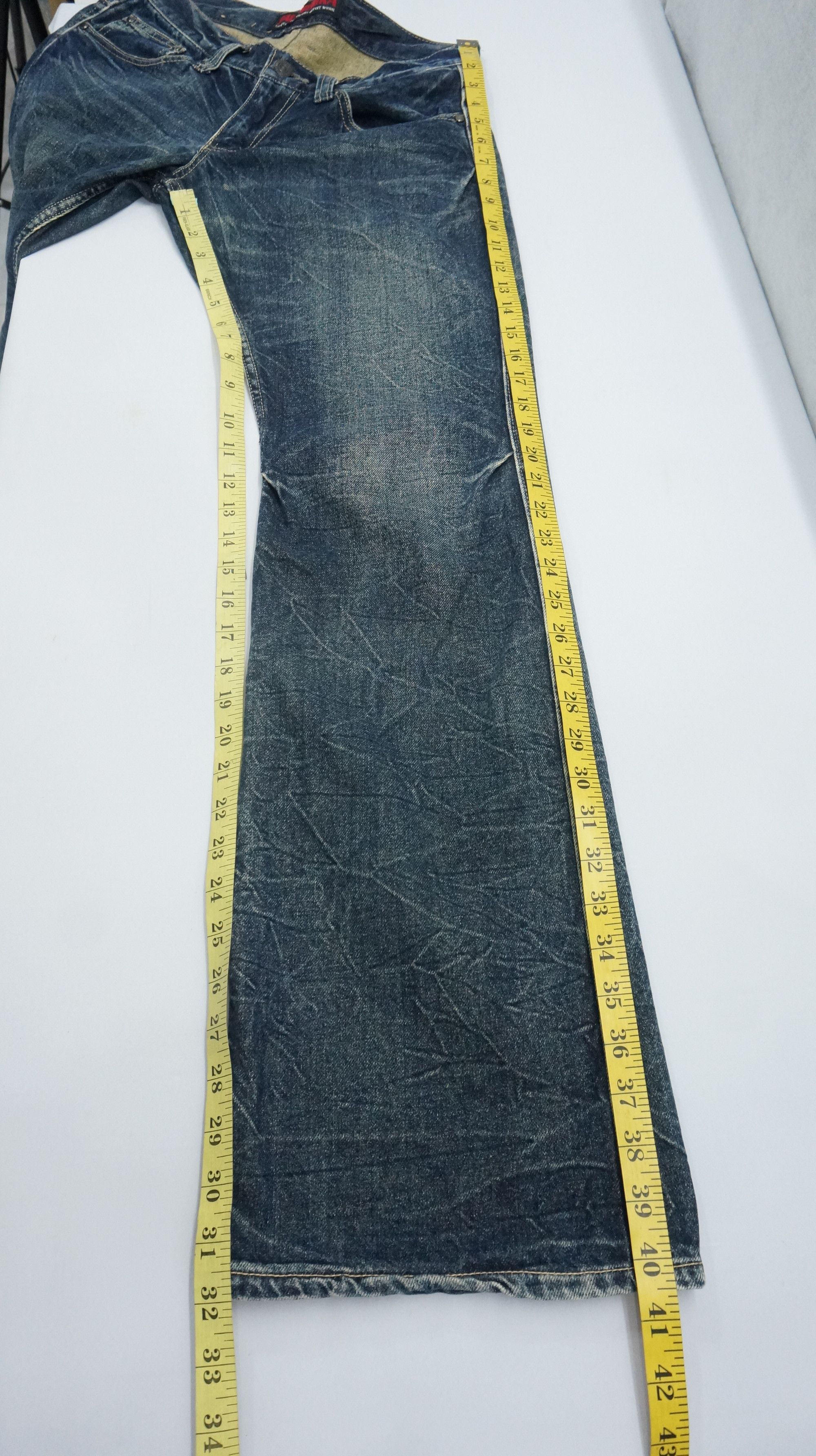 Hysteric Glamour VTG FLARE 🔥 JACK SERIKA Printed Wings Dark Blue Jeans Size US 30 / EU 46 - 16 Thumbnail