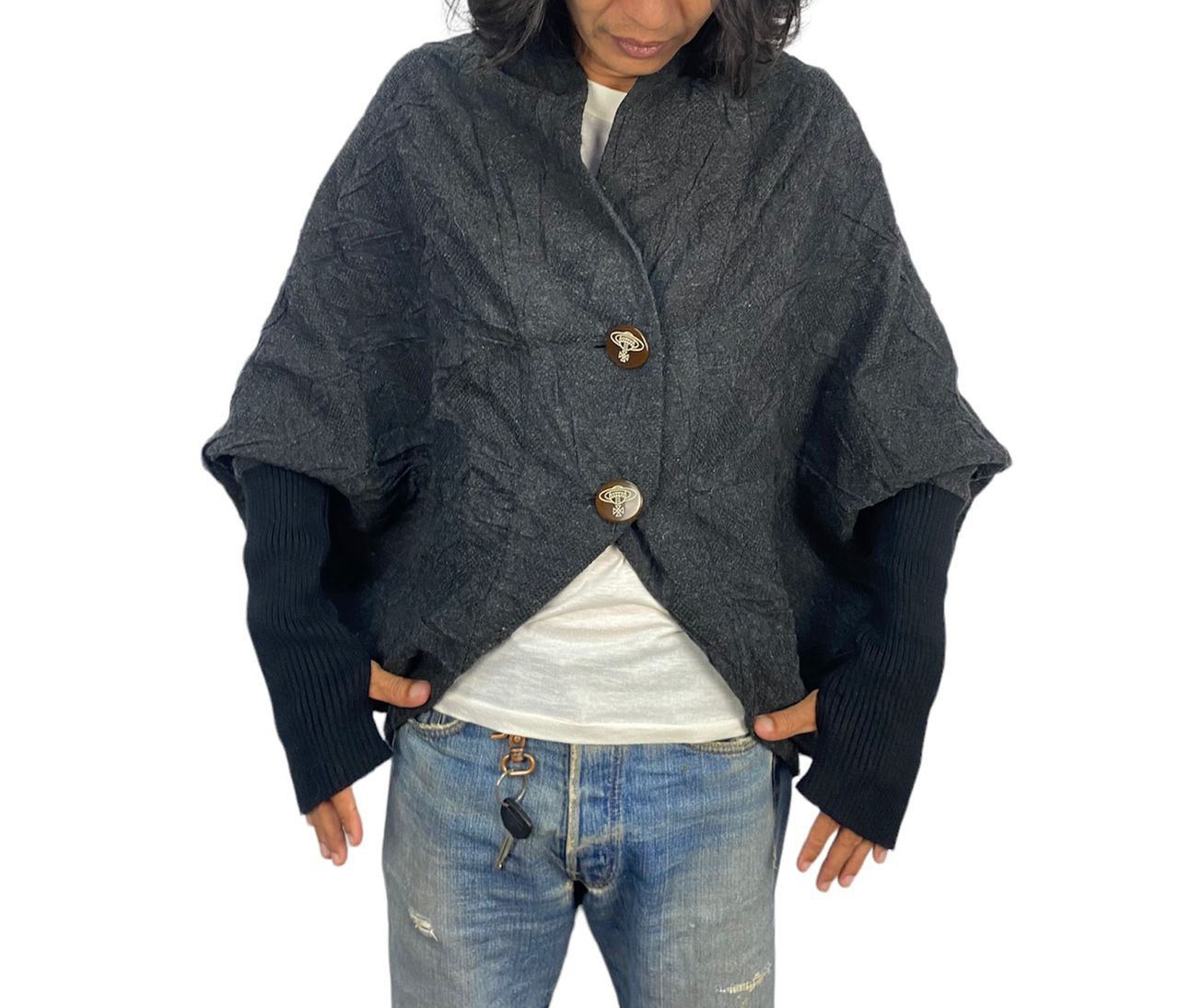 Seditionaries × Vivienne Westwood 🔥RARE🔥 unisex vivienne westwood punk style wool cardigan Size US M / EU 48-50 / 2 - 2 Thumbnail