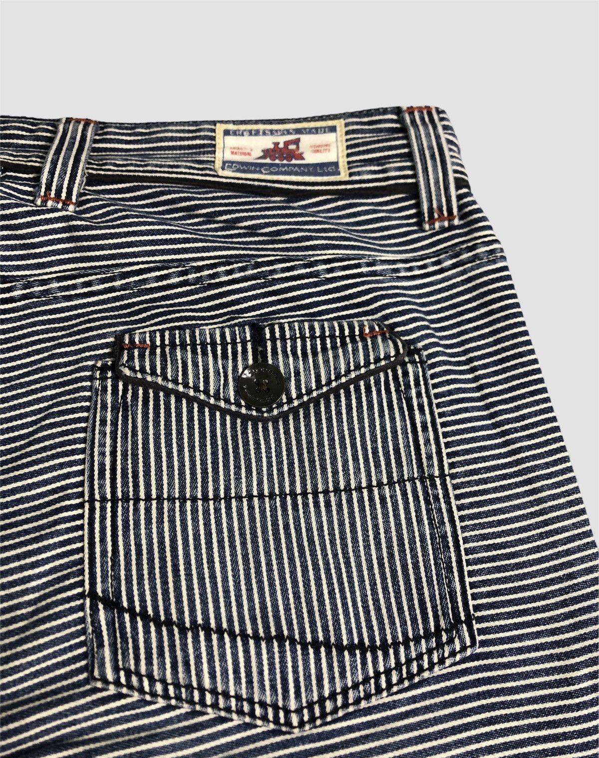 Edwin × If Six Was Nine × Le Grande Bleu (L.G.B.) Vintage 90s Edwin Striped Pant Size US 31 - 10 Thumbnail