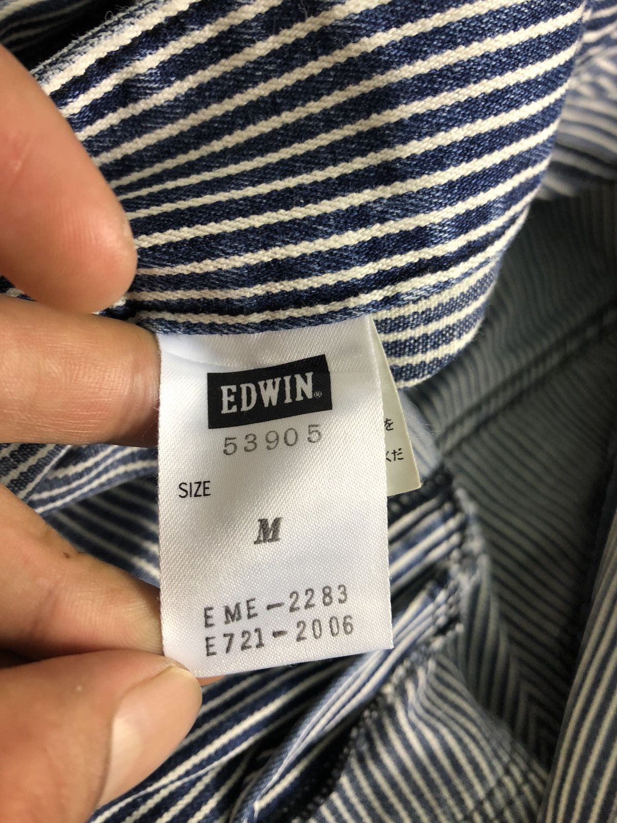 Edwin × If Six Was Nine × Le Grande Bleu (L.G.B.) Vintage 90s Edwin Striped Pant Size US 31 - 16 Thumbnail