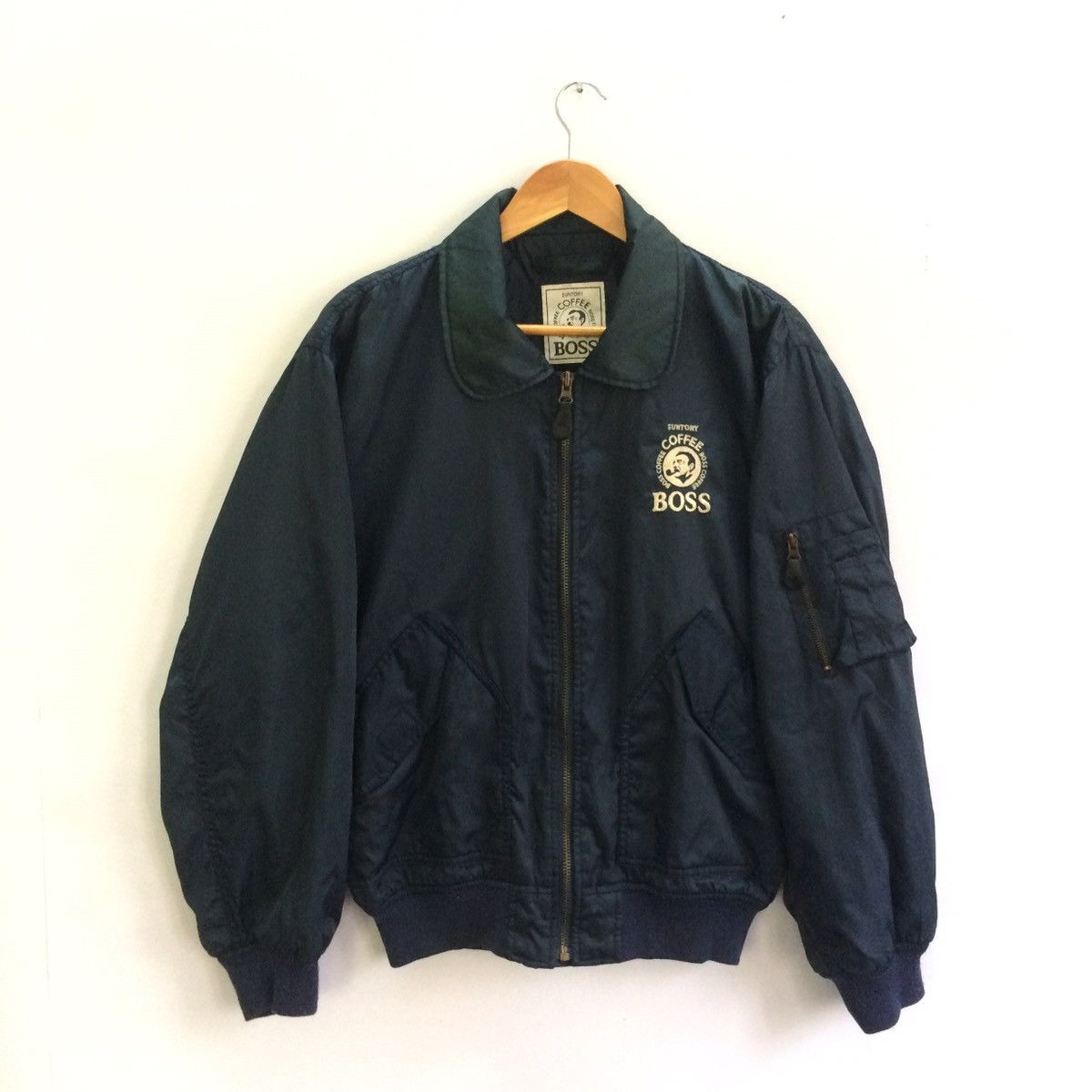 Japanese Brand Vintage suntory Coffee Boss Design bomber jacket Size US L / EU 52-54 / 3 - 1 Thumbnail