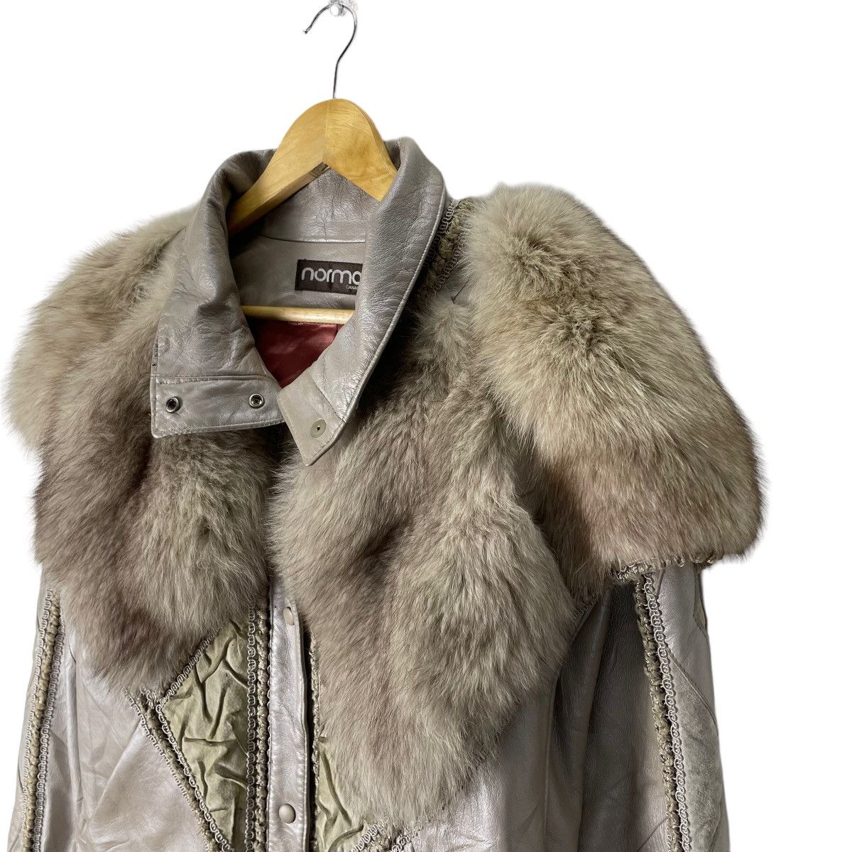 Vintage 🌟80s NORMA CANADA DETACHABLE FUR LEATHER JACKET Size S / US 4 / IT 40 - 5 Thumbnail