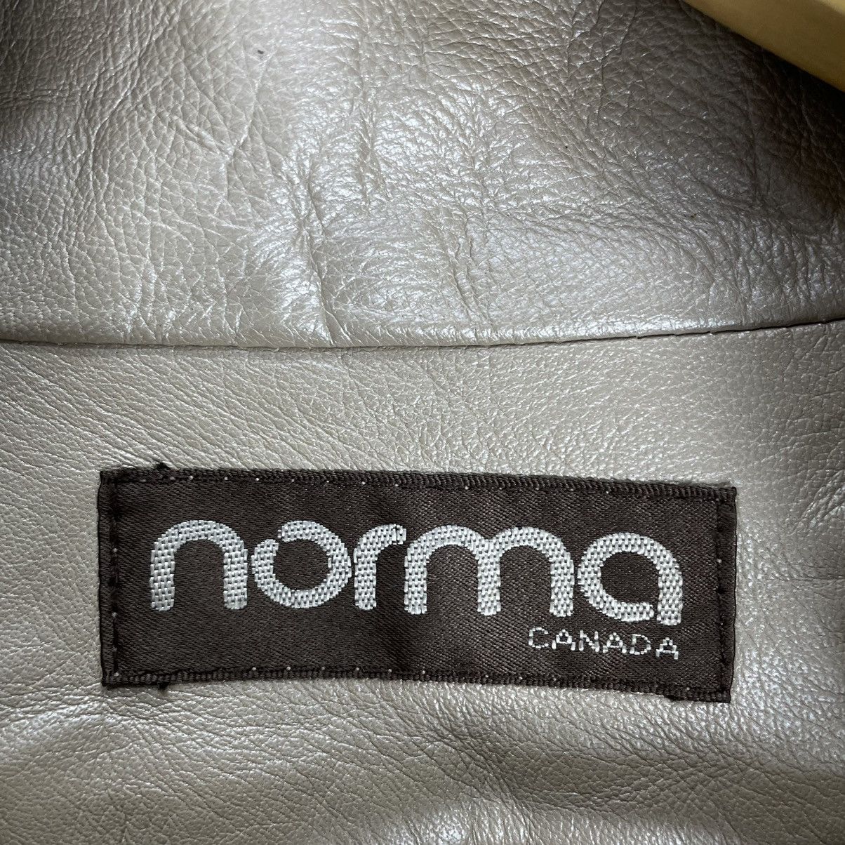 Vintage 🌟80s NORMA CANADA DETACHABLE FUR LEATHER JACKET Size S / US 4 / IT 40 - 14 Thumbnail