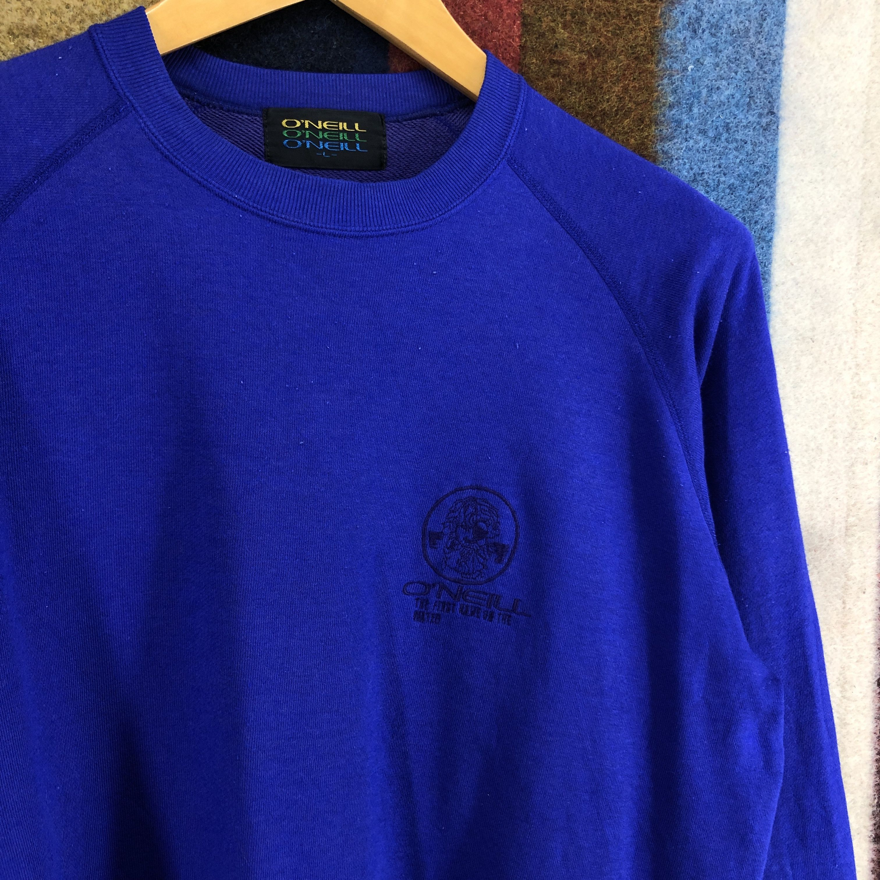 O'Neill 90s Vintage ONEILL Crew Neck Sweatshirt #0326/M Size US L / EU 52-54 / 3 - 3 Thumbnail