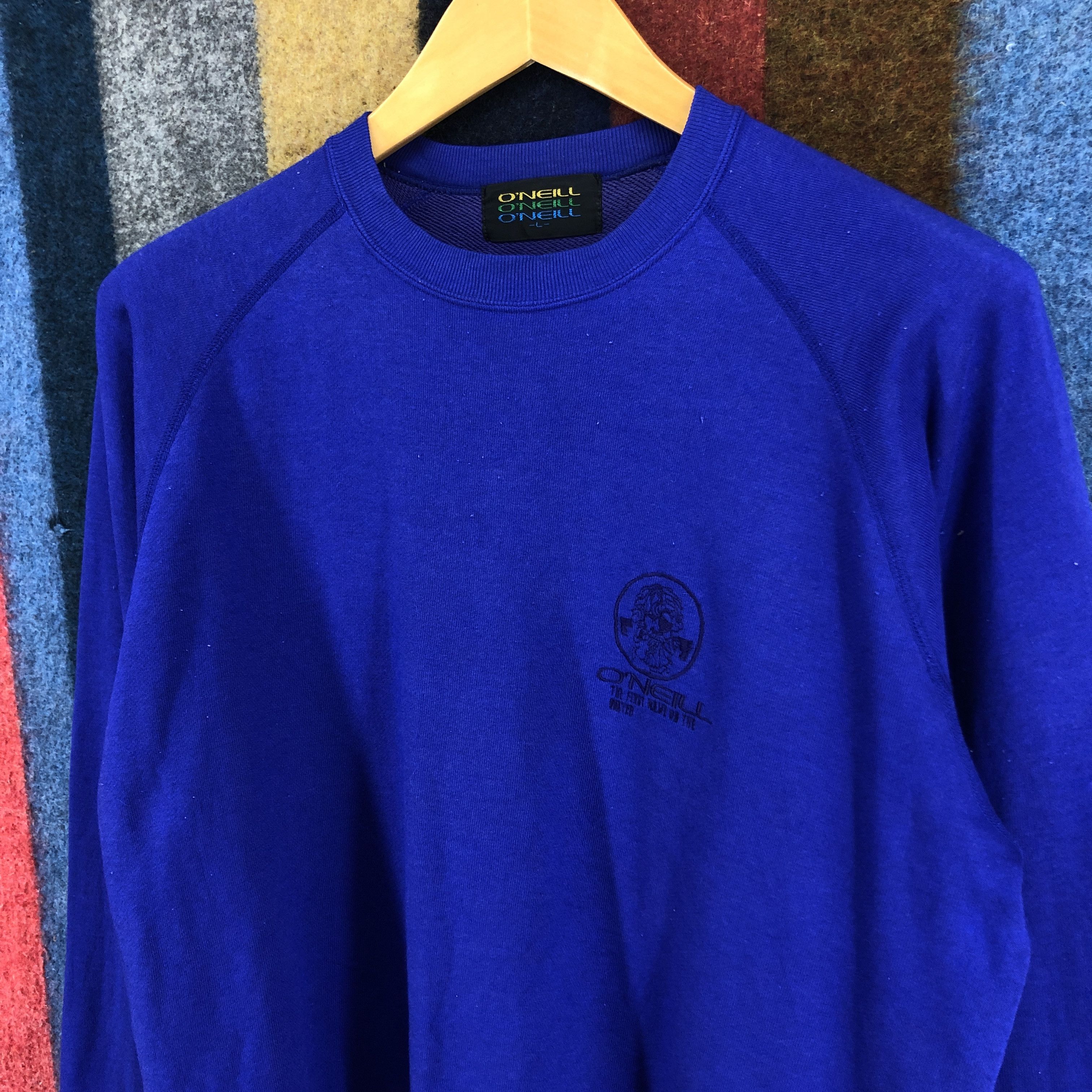 O'Neill 90s Vintage ONEILL Crew Neck Sweatshirt #0326/M Size US L / EU 52-54 / 3 - 2 Thumbnail