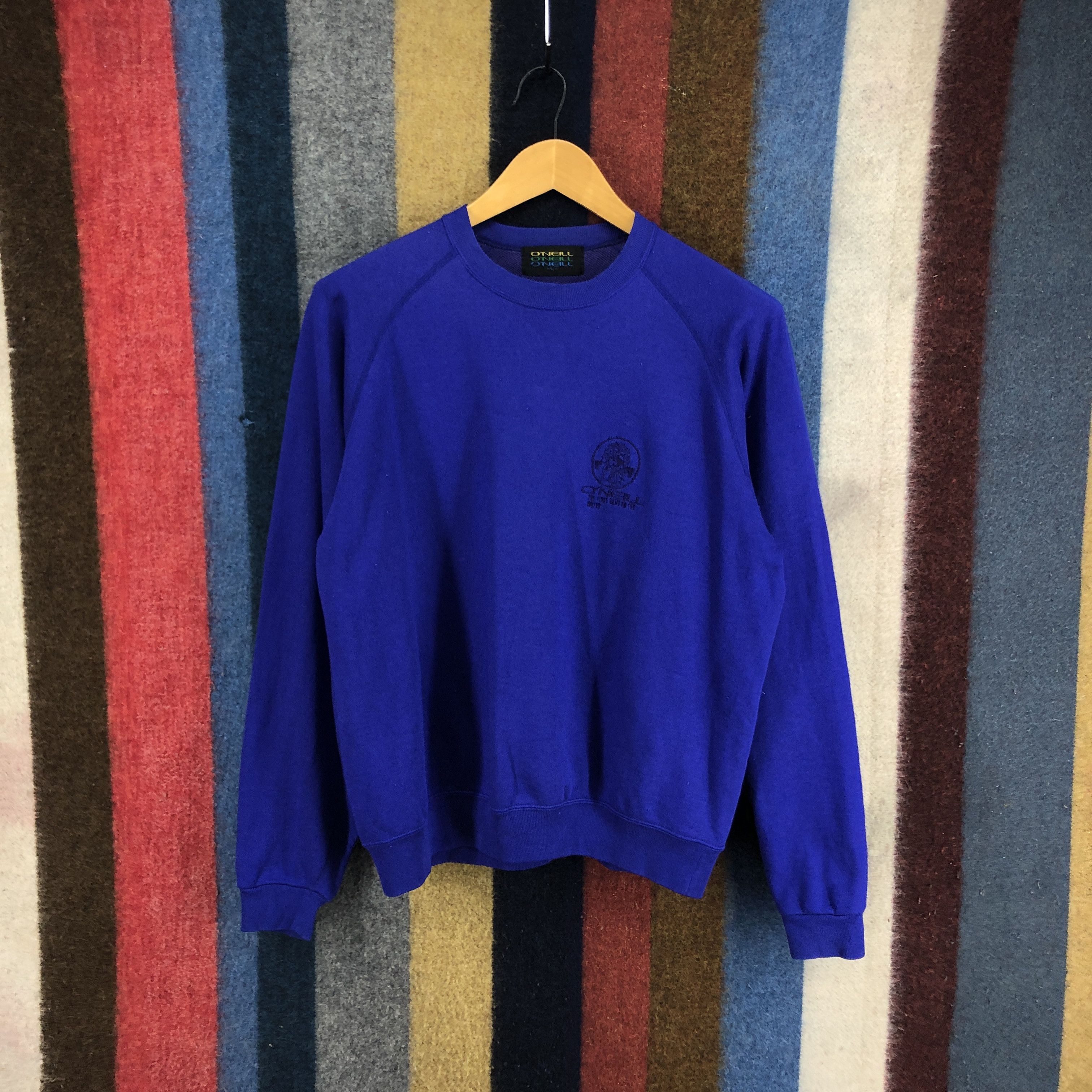 O'Neill 90s Vintage ONEILL Crew Neck Sweatshirt #0326/M Size US L / EU 52-54 / 3 - 1 Thumbnail