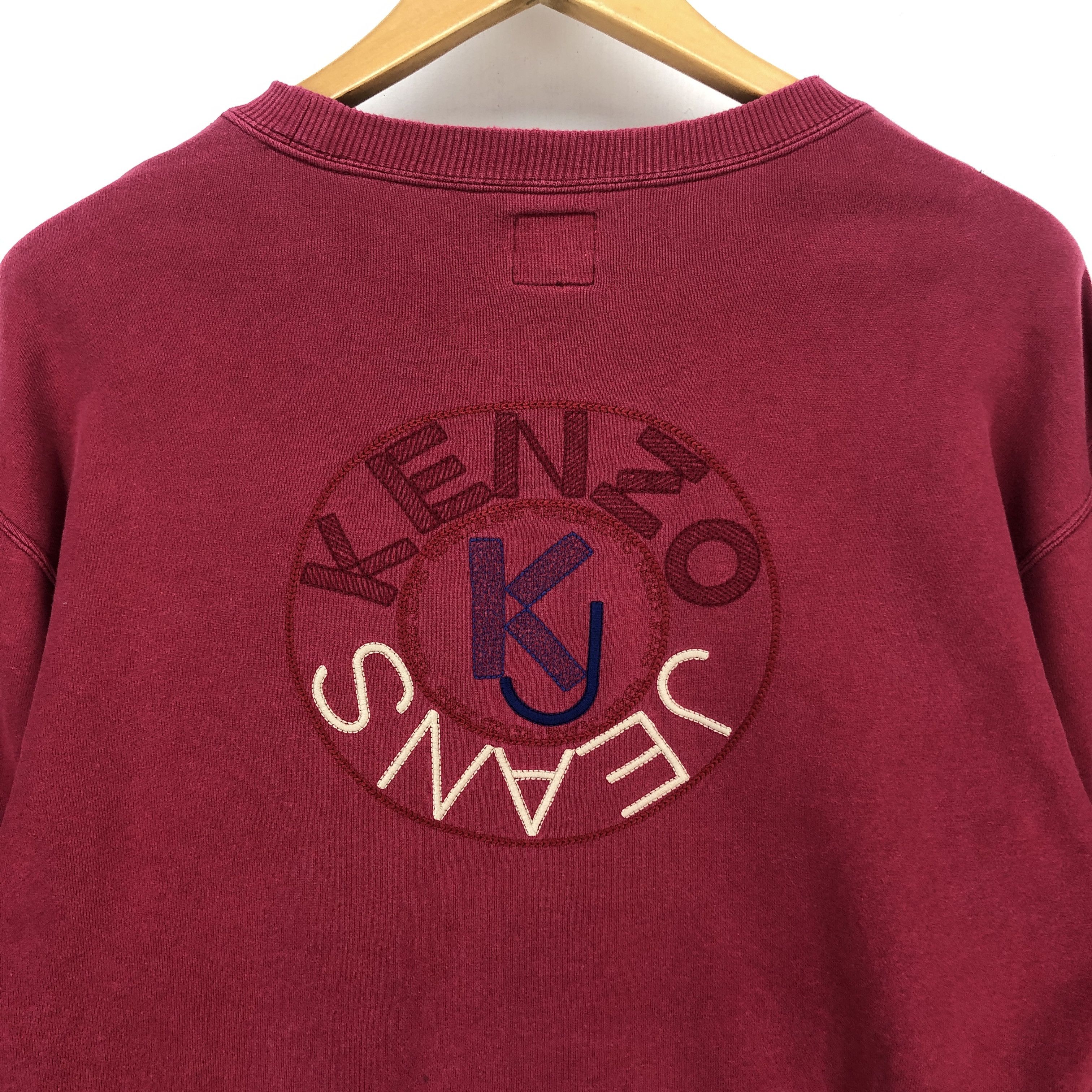Kenzo KENZO JEANS Stitch Work Sweatshirt #1565-58 Size US M / EU 48-50 / 2 - 2 Thumbnail