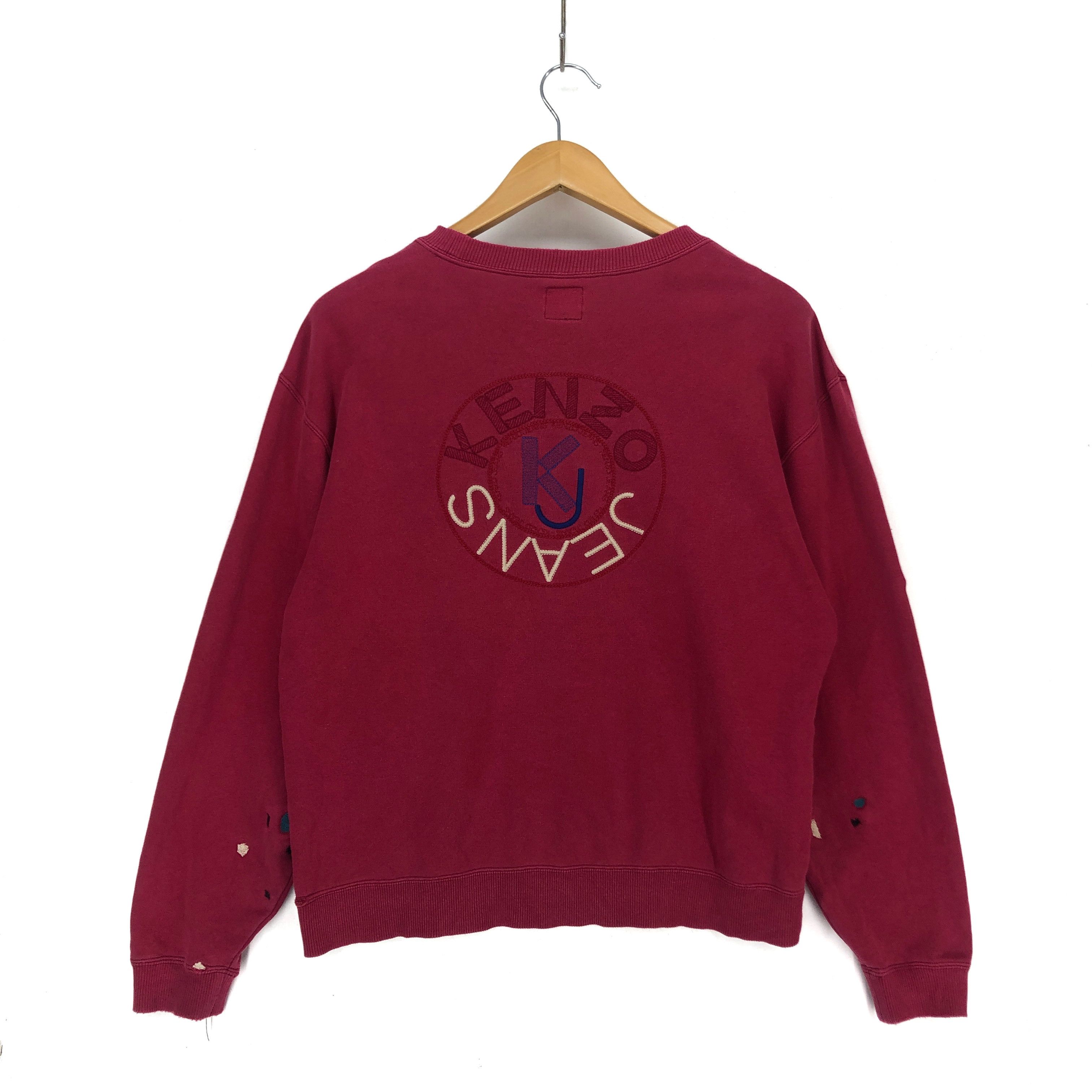 Kenzo KENZO JEANS Stitch Work Sweatshirt #1565-58 Size US M / EU 48-50 / 2 - 1 Thumbnail