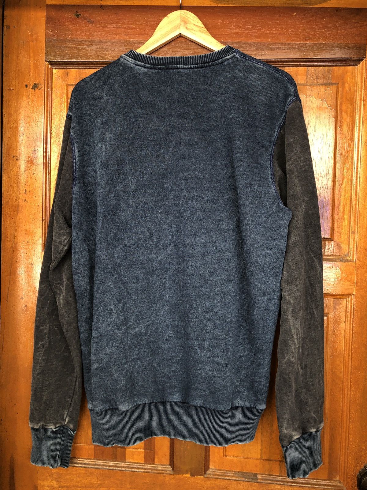 Diesel DIESEL PATCHWORK INDIGO WASHED SWEATSHIRT Size US L / EU 52-54 / 3 - 2 Thumbnail