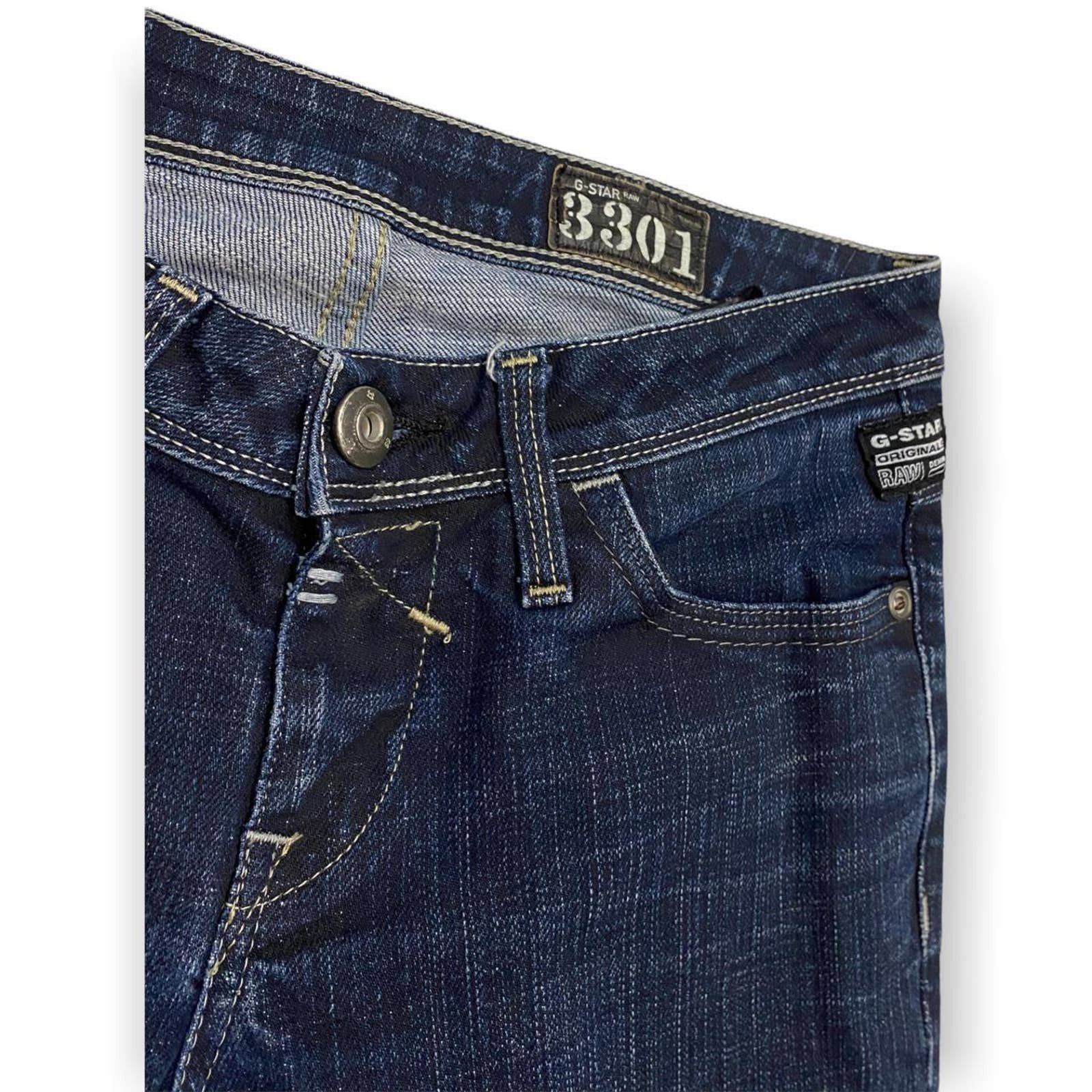 G-Star G-Star Raw ‘New Tag Skinny’ 3301 Designer Denim Jeans Size 28" / US 6 / IT 42 - 4 Thumbnail