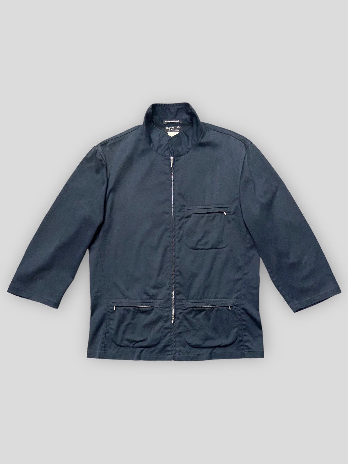 Vintage Agnes B. Homme Paris Cotton Blouson Jacket Riri Zip