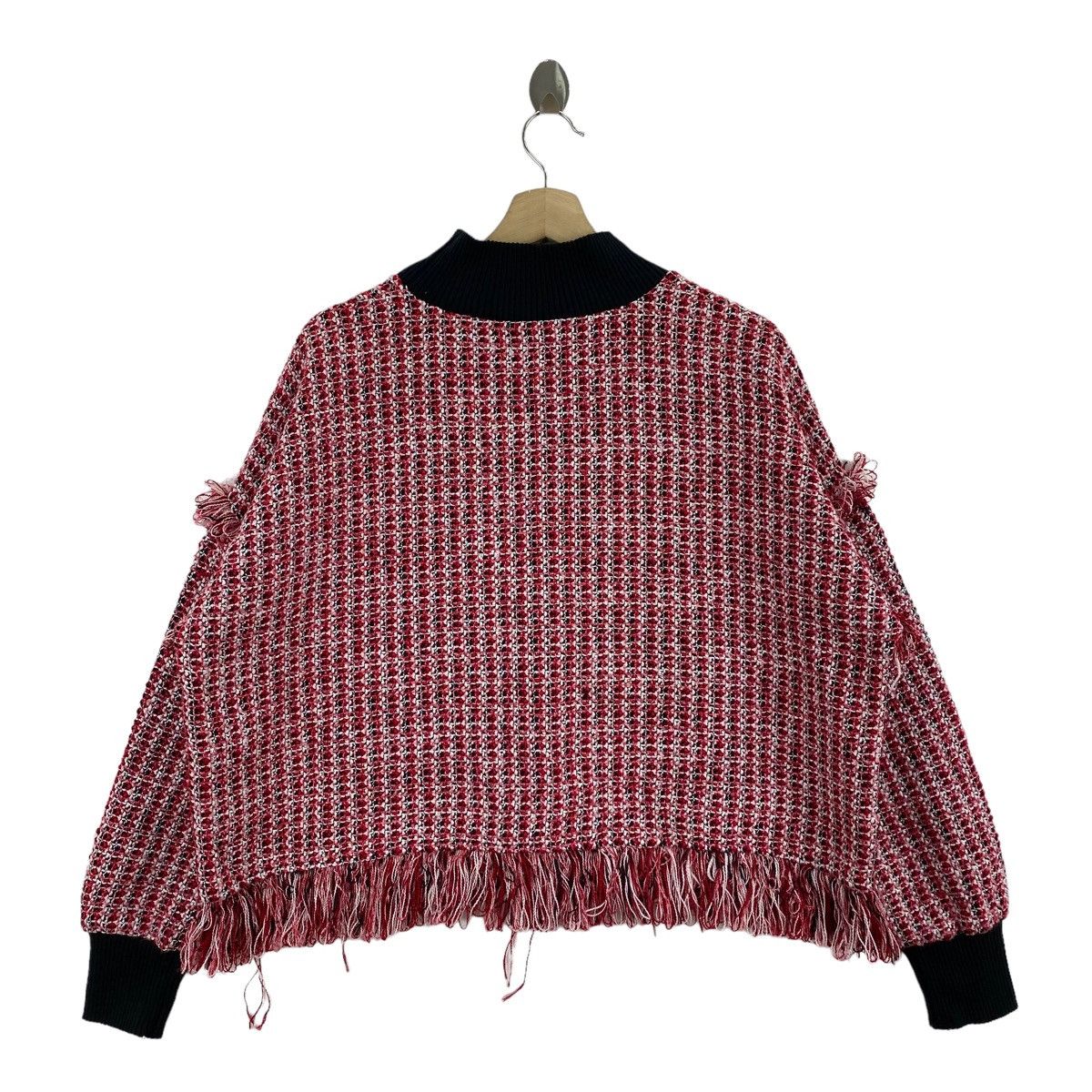 Zara Vintage ZARA WOMEN Check Tartan Knitwear Oversize Sweatshirt Size M / US 6-8 / IT 42-44 - 4 Thumbnail