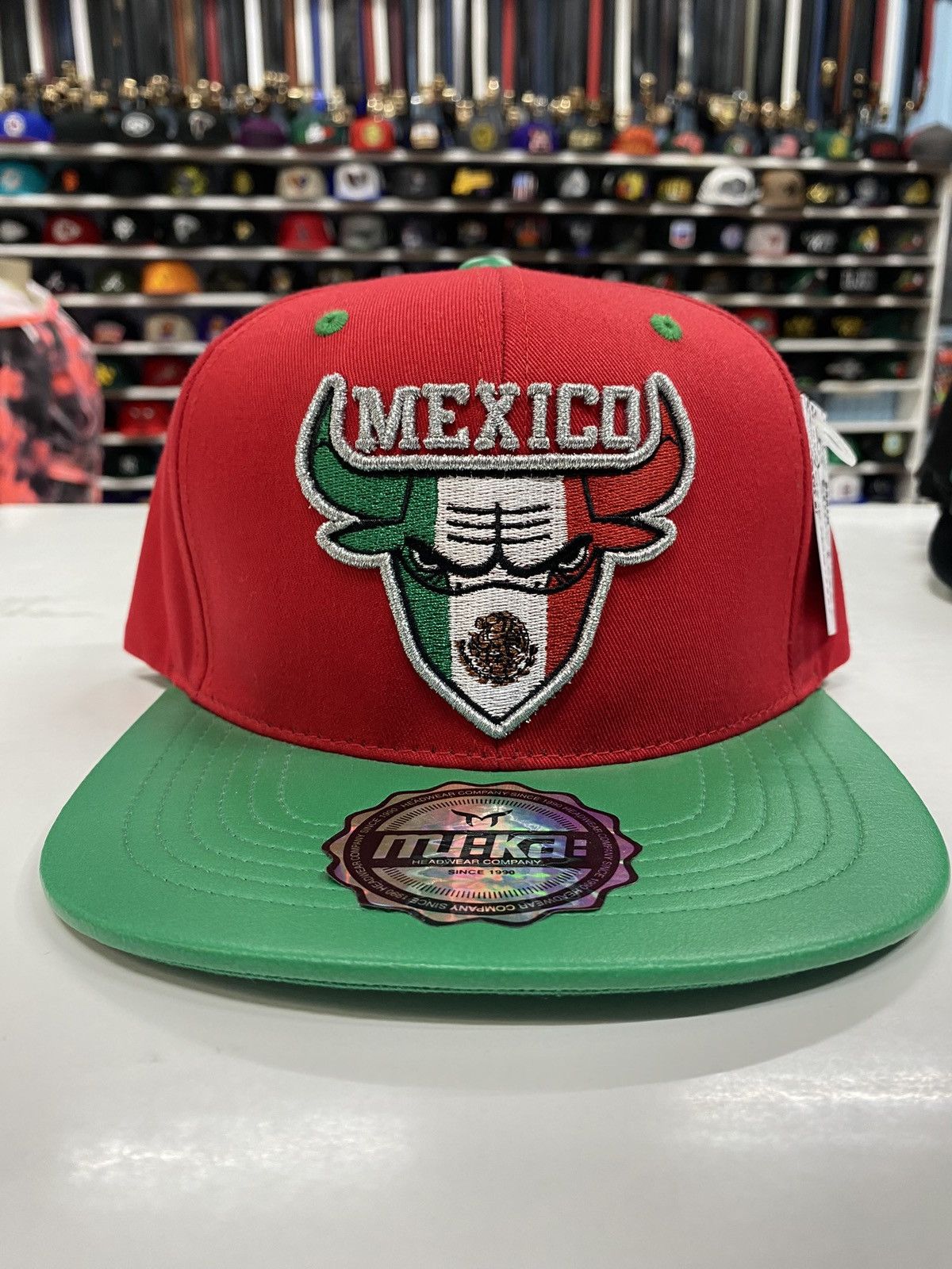 Streetwear × Vintage Raging Red Toro De Mexico Logo Adjustable Snapback ...
