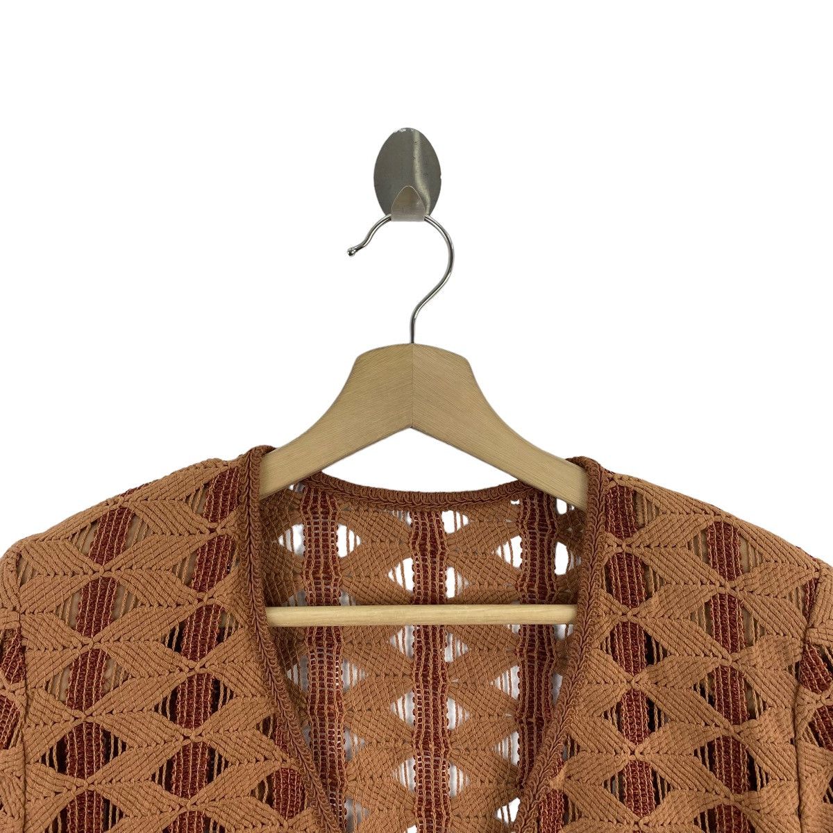 Bruno Piattelli BRUNO PIATTELLI Italian Brand Brown Cardigan Sweatshirt Size S / US 4 / IT 40 - 2 Thumbnail