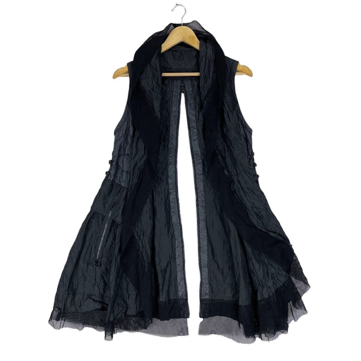 If Six Was Nine ☀️EIKO KONDO BONDAGE MESH GOTHIC PUNK SLEEVELESS JACKET Size S / US 4 / IT 40 - 9 Thumbnail
