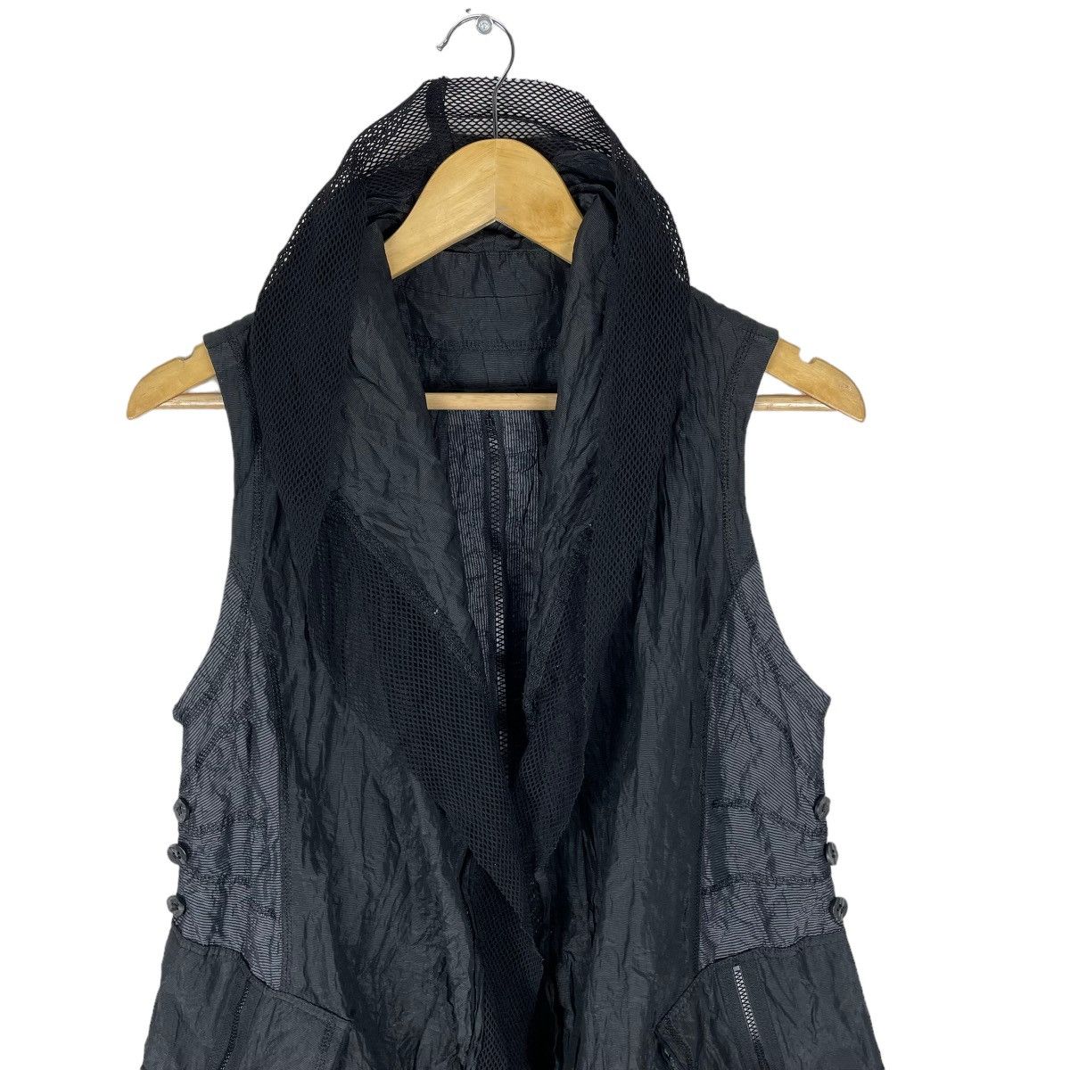 If Six Was Nine ☀️EIKO KONDO BONDAGE MESH GOTHIC PUNK SLEEVELESS JACKET Size S / US 4 / IT 40 - 4 Thumbnail