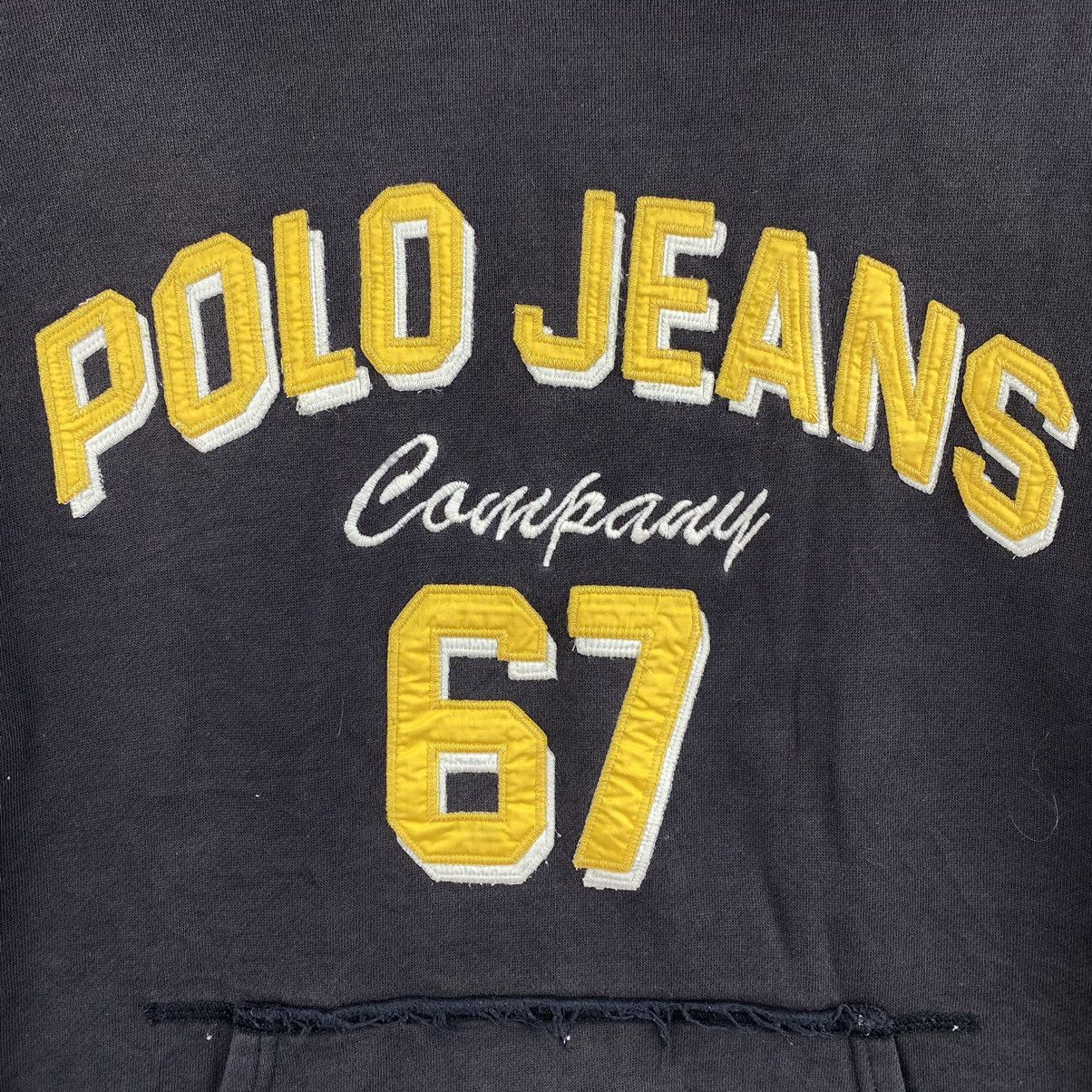 Polo Ralph Lauren Vtg POLO JEANS Co. RL 67 Brand Print Design Oversize Hoodie Size US S / EU 44-46 / 1 - 4 Thumbnail
