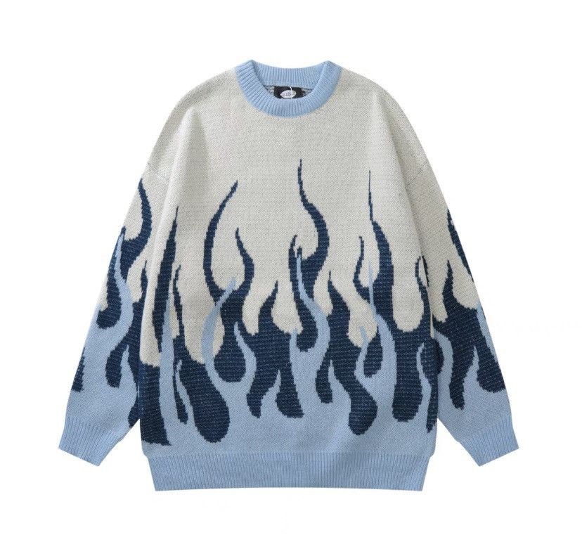 Fashion blue flame jumper