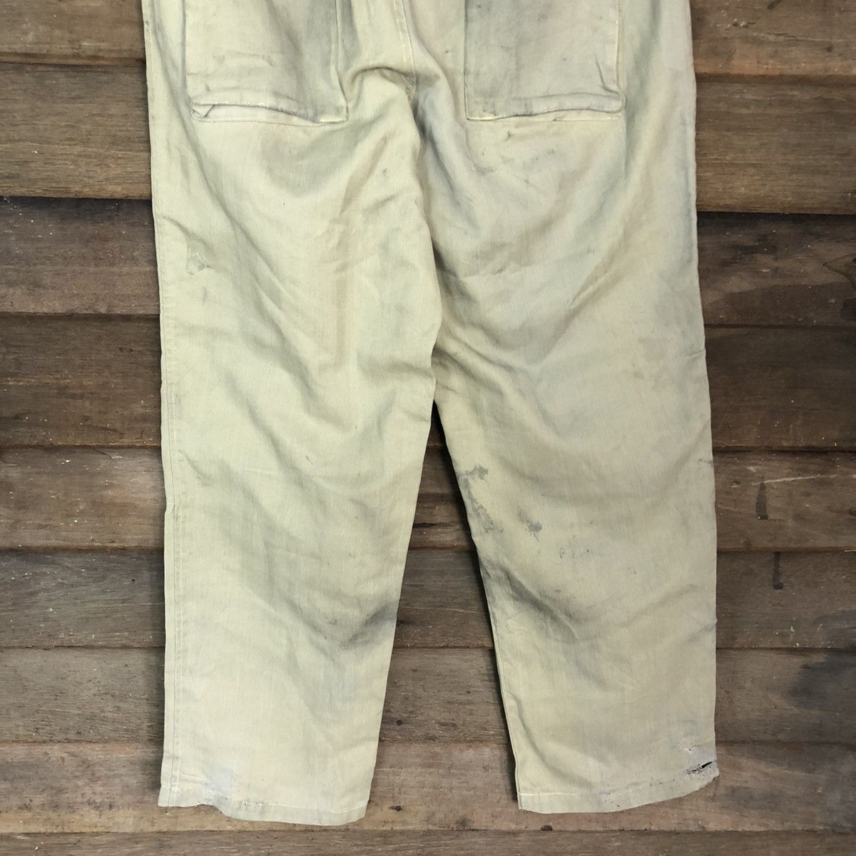 Japanese Brand Japanese Light Green Faded stain workwear Pants #0566 Size US 30 / EU 46 - 8 Thumbnail